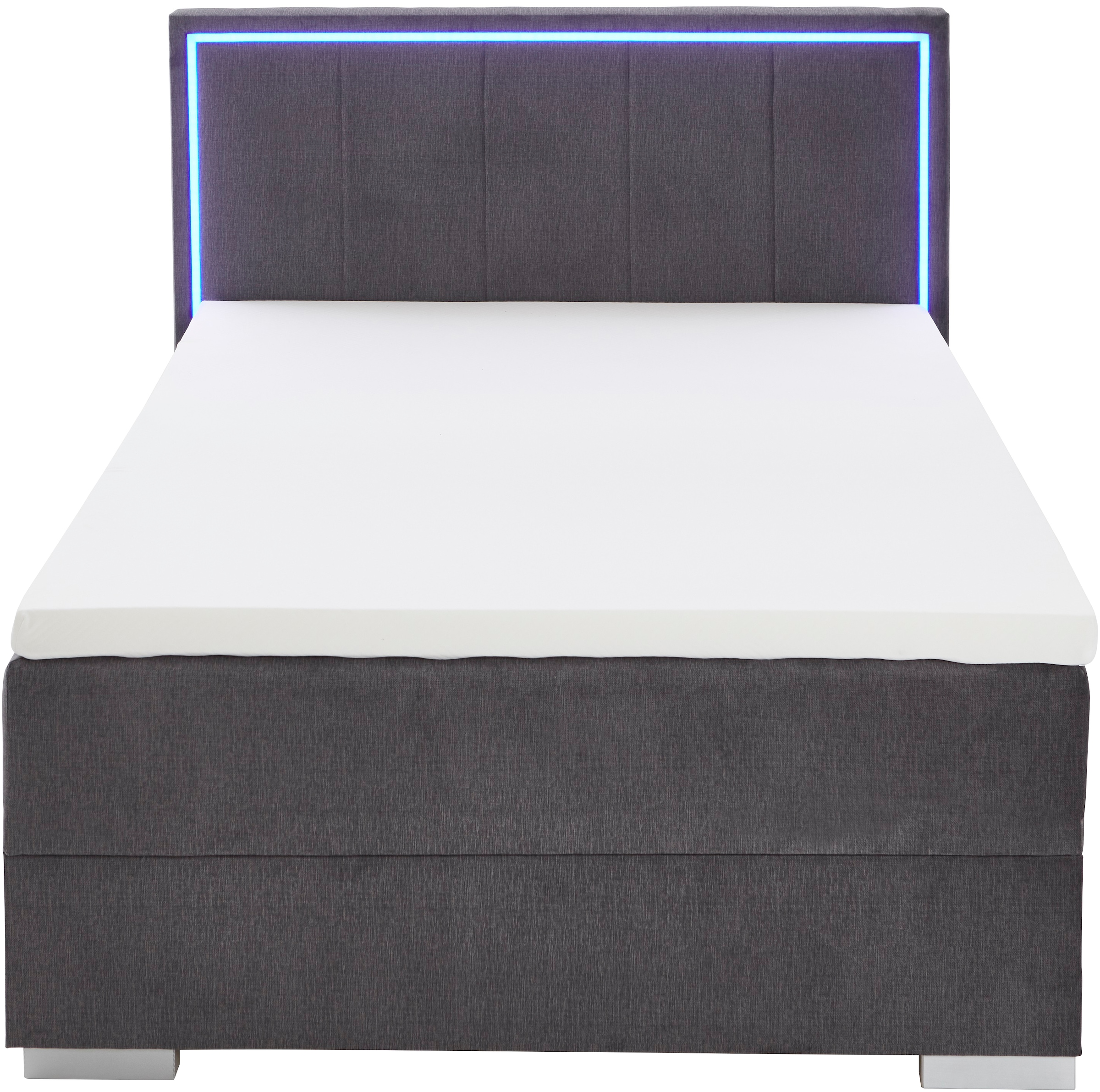meise.möbel Boxbett »Colorado«, inkl. LED-Beleuchtung im Kopfteil, Bettkasten und Topper