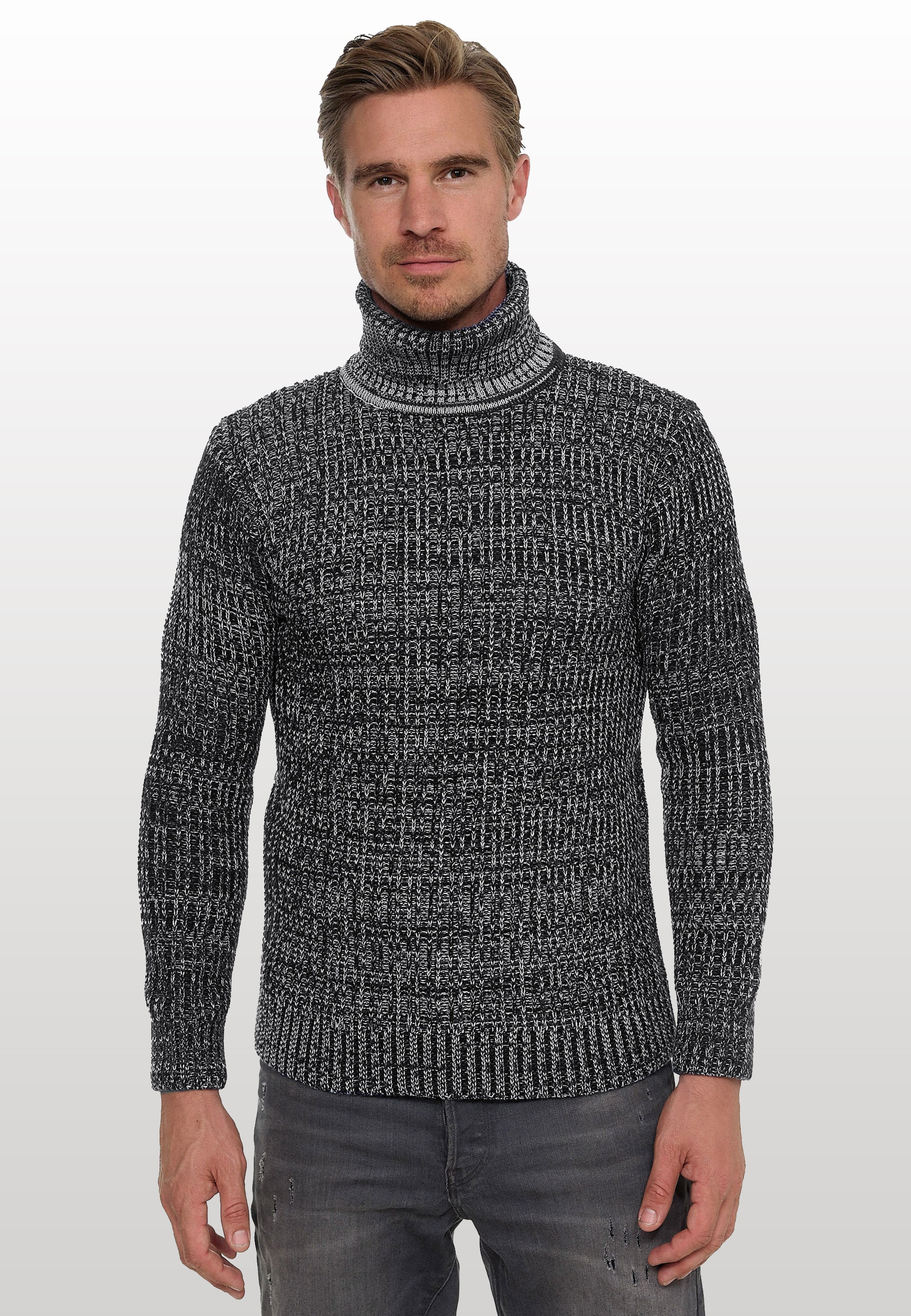 Rusty Neal Rollkragenpullover, im angesagten Strickdesign