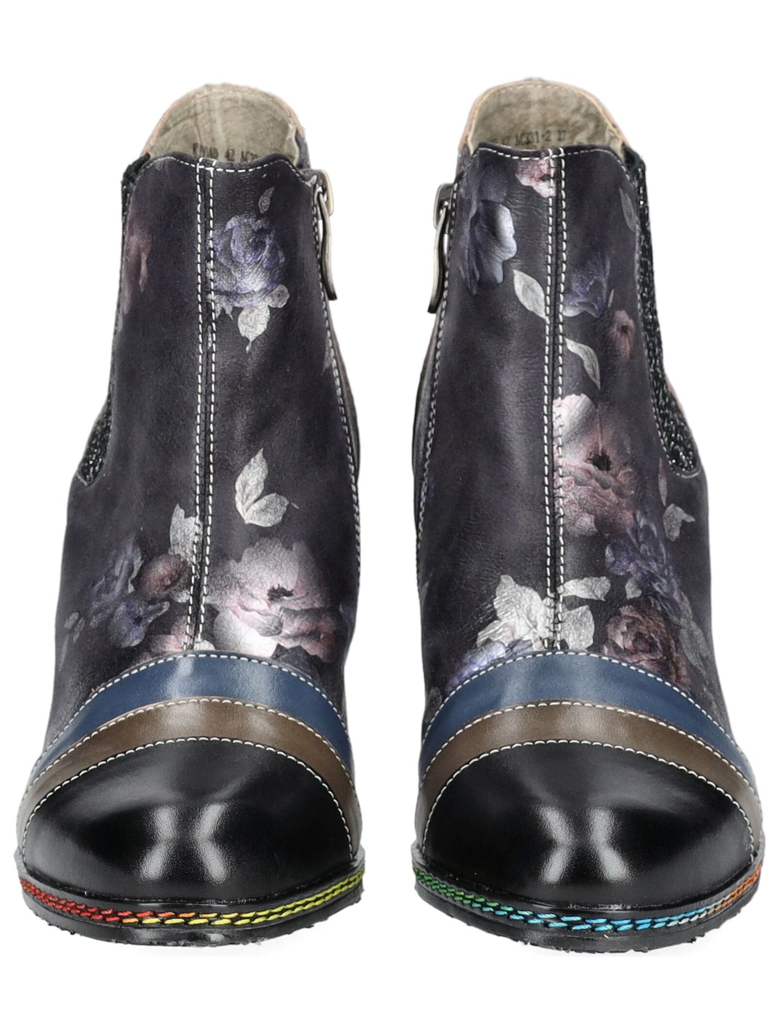LAURA VITA High-Heel-Stiefelette »LAURA VITA Stiefelette Leder/Textil«
