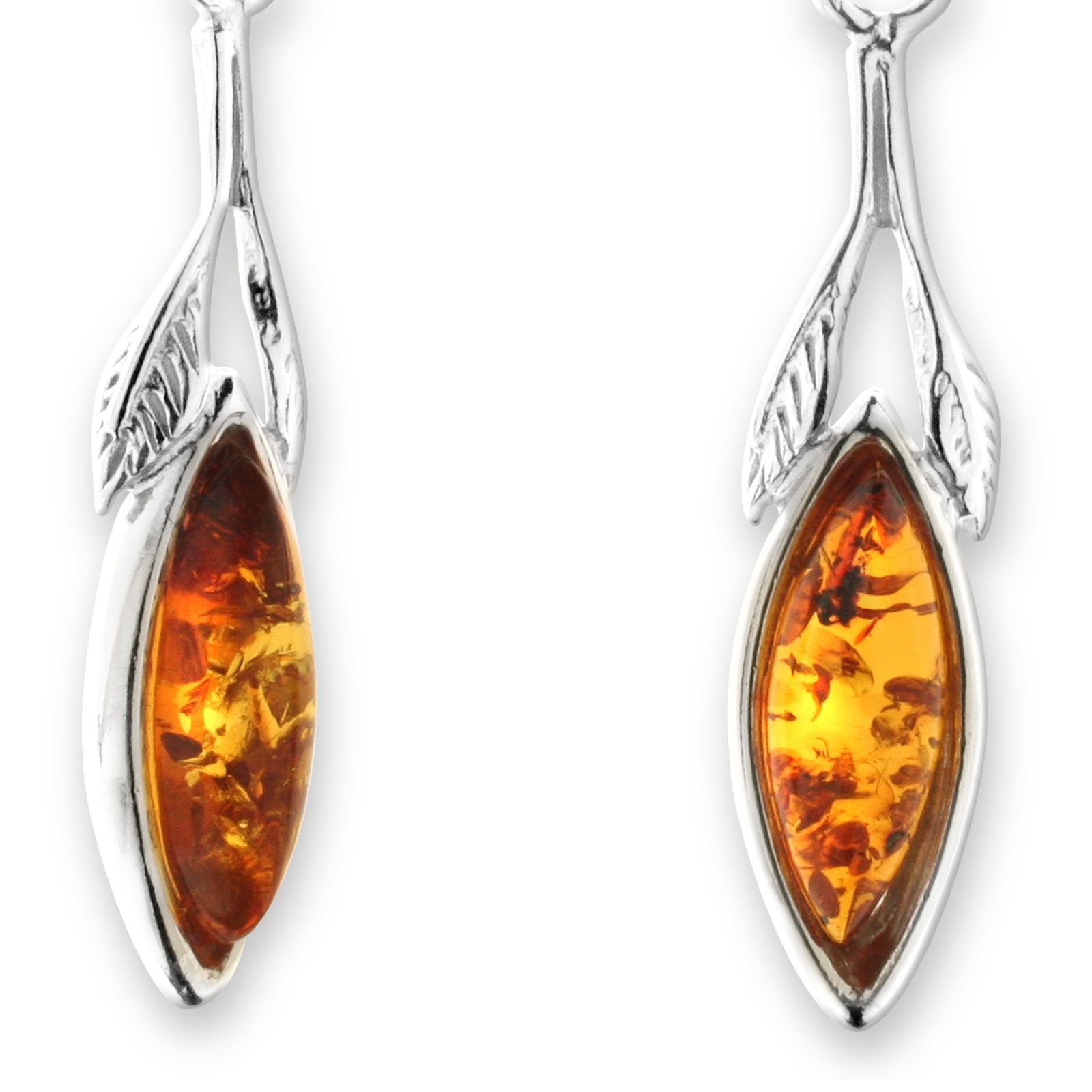 OSTSEE-SCHMUCK Paar Ohrhänger »- Jarla - Silber 925/000 - Bernstein«