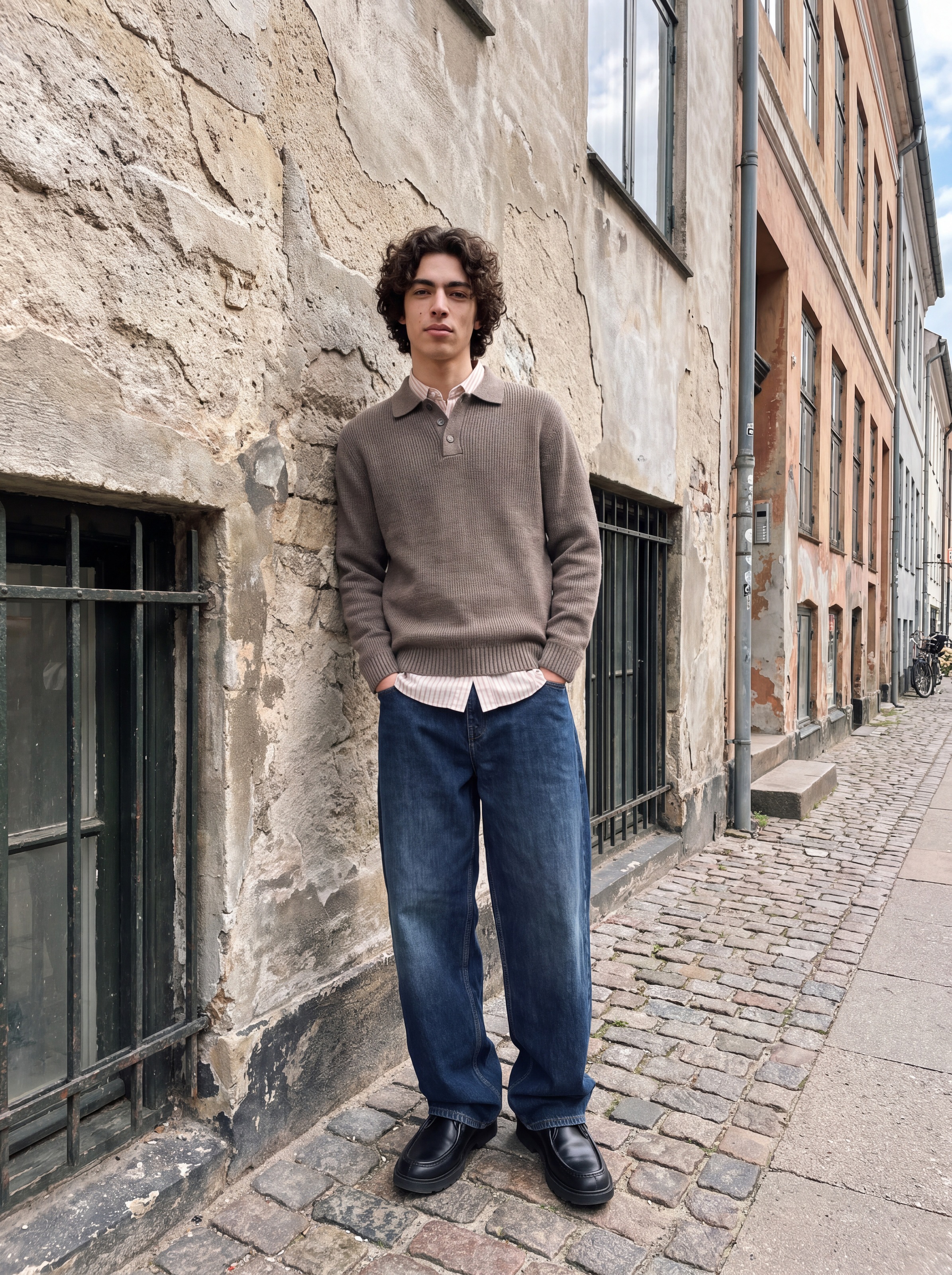 Jack & Jones Polokragenpullover »JPRBLAWESLEY KNIT POLO LS BF LN« Baumwollmischung, regular fit