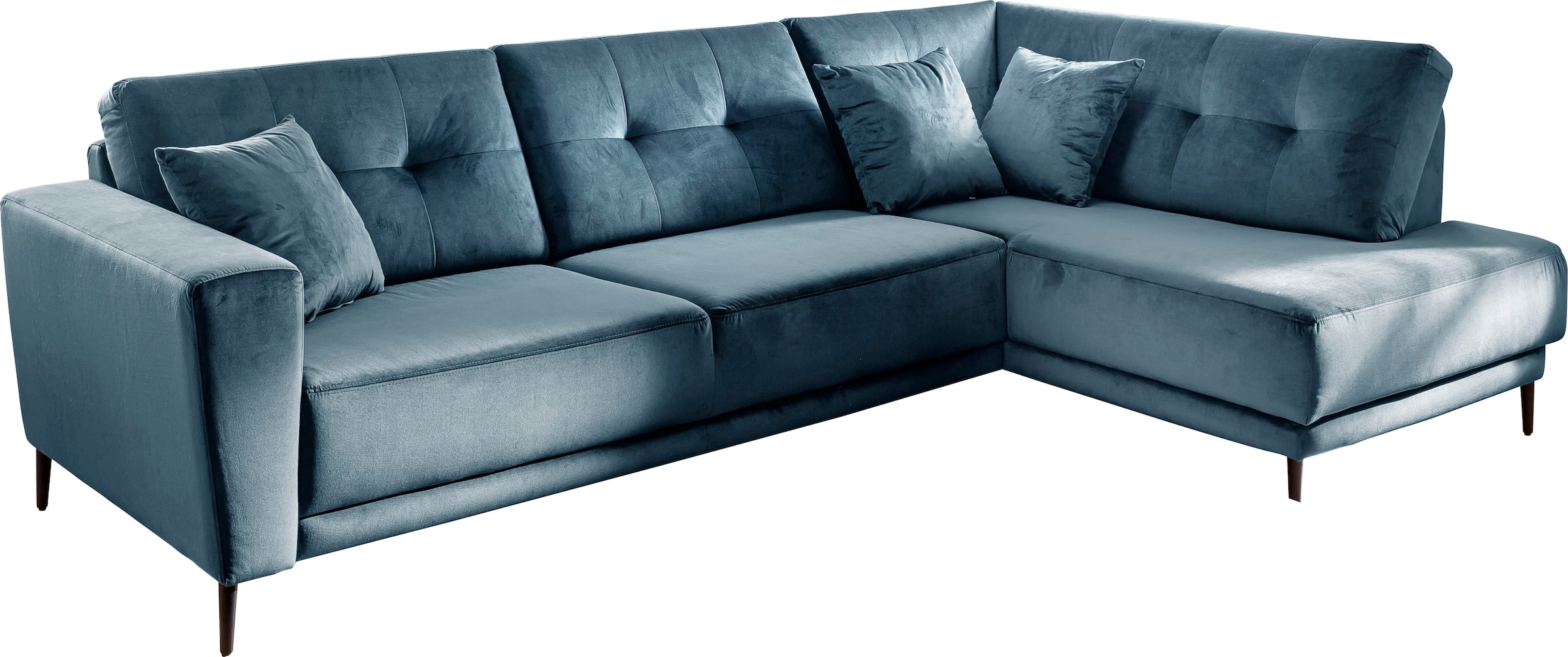 Trends by HG Polsterecke »Barcelona L-Form«, mit Metallfuss, frei im Raum stellbar