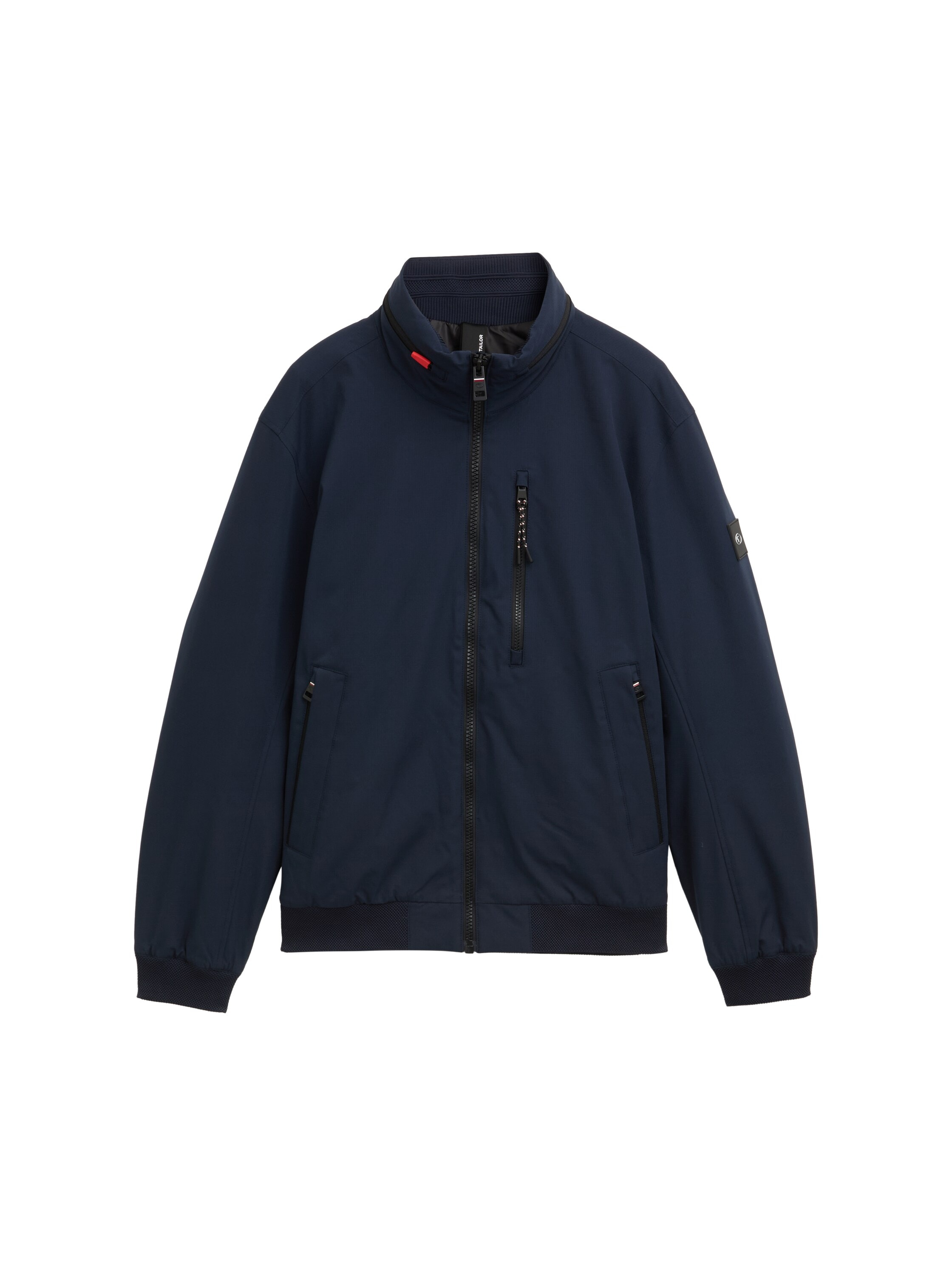 TOM TAILOR Outdoorjacke, ohne Kapuze, mit Logo Stickerei