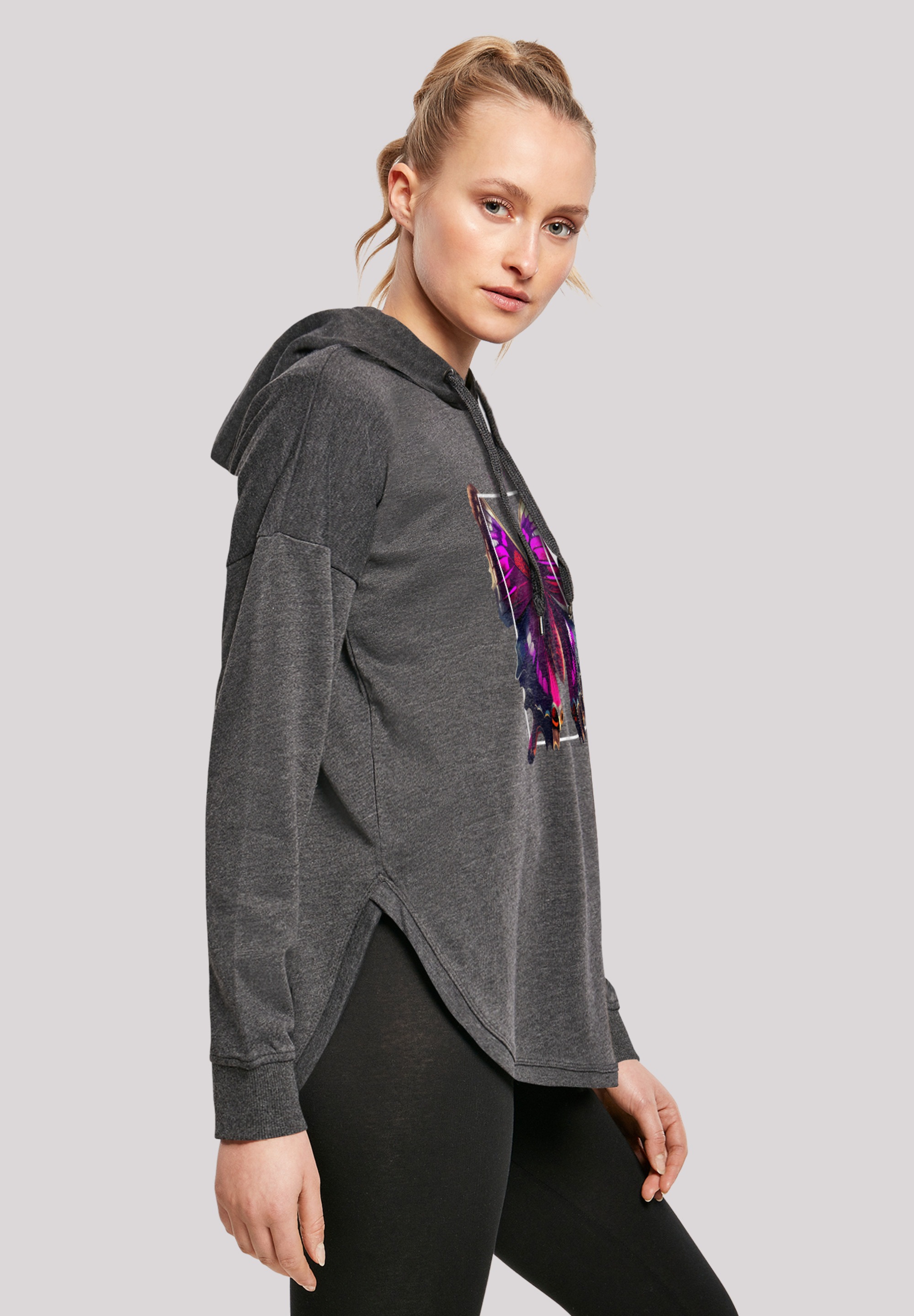 F4NT4STIC Kapuzenpullover »Pink online OVERSIZE | TEE«, bestellen Print Schmetterling BAUR