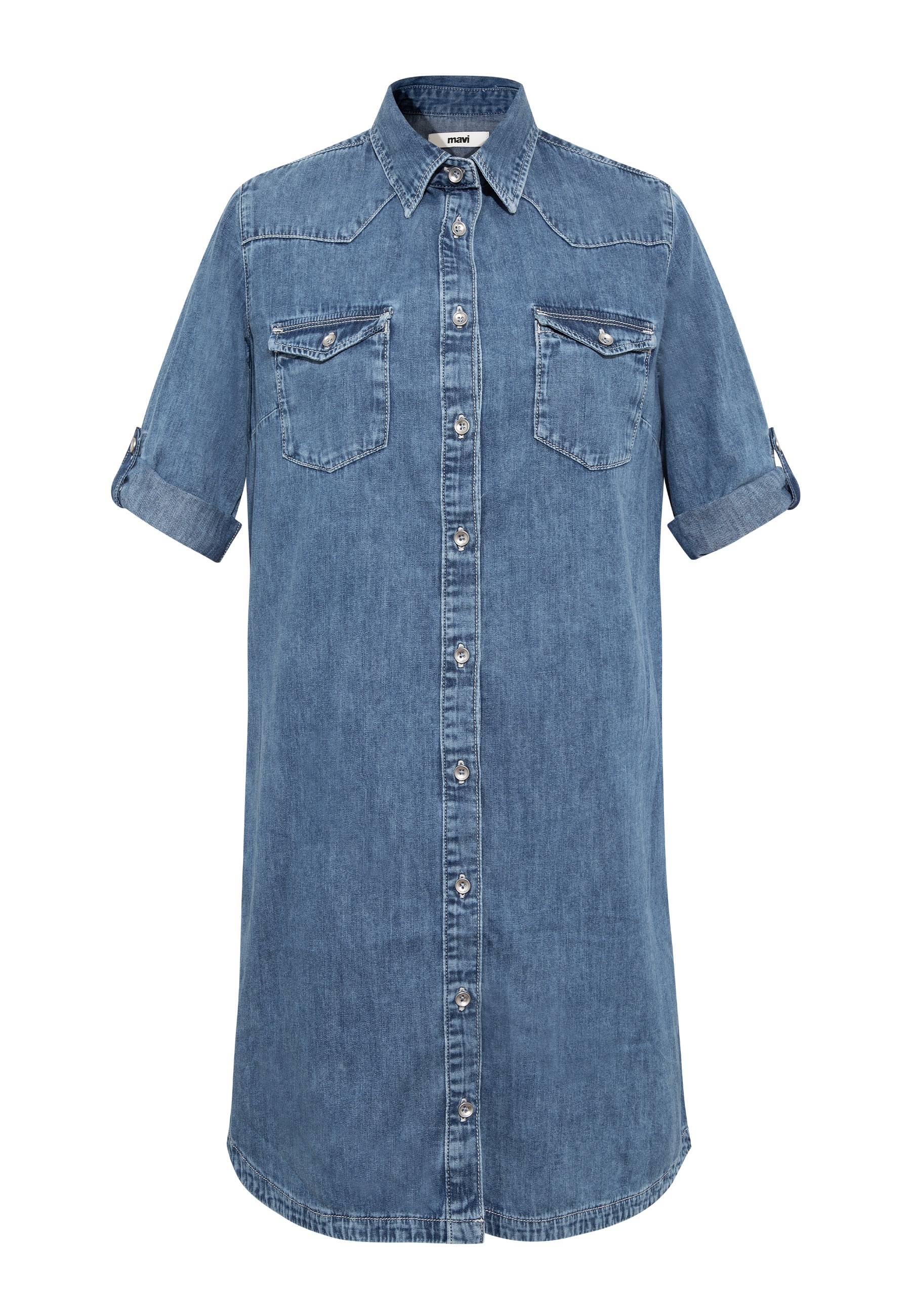 Mavi Chiffonkleid »BREE« Hemdkleid