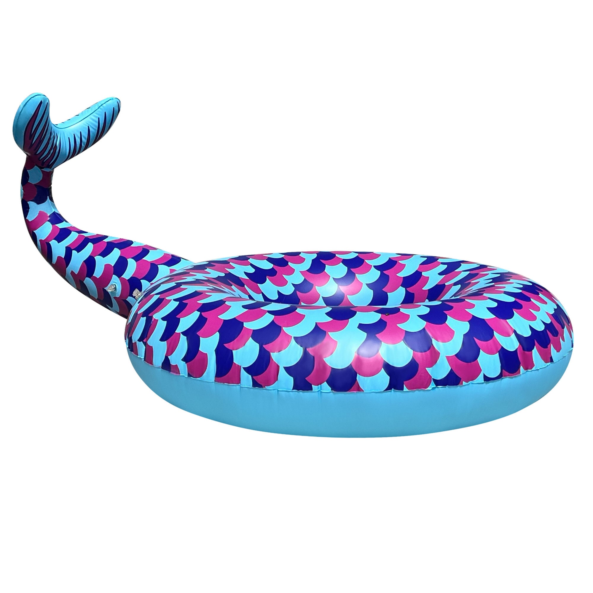 YEAZ Luftmatratze "Schwimmring RING SERIE - MERMAID TAIL", blau, Luftmatratzen