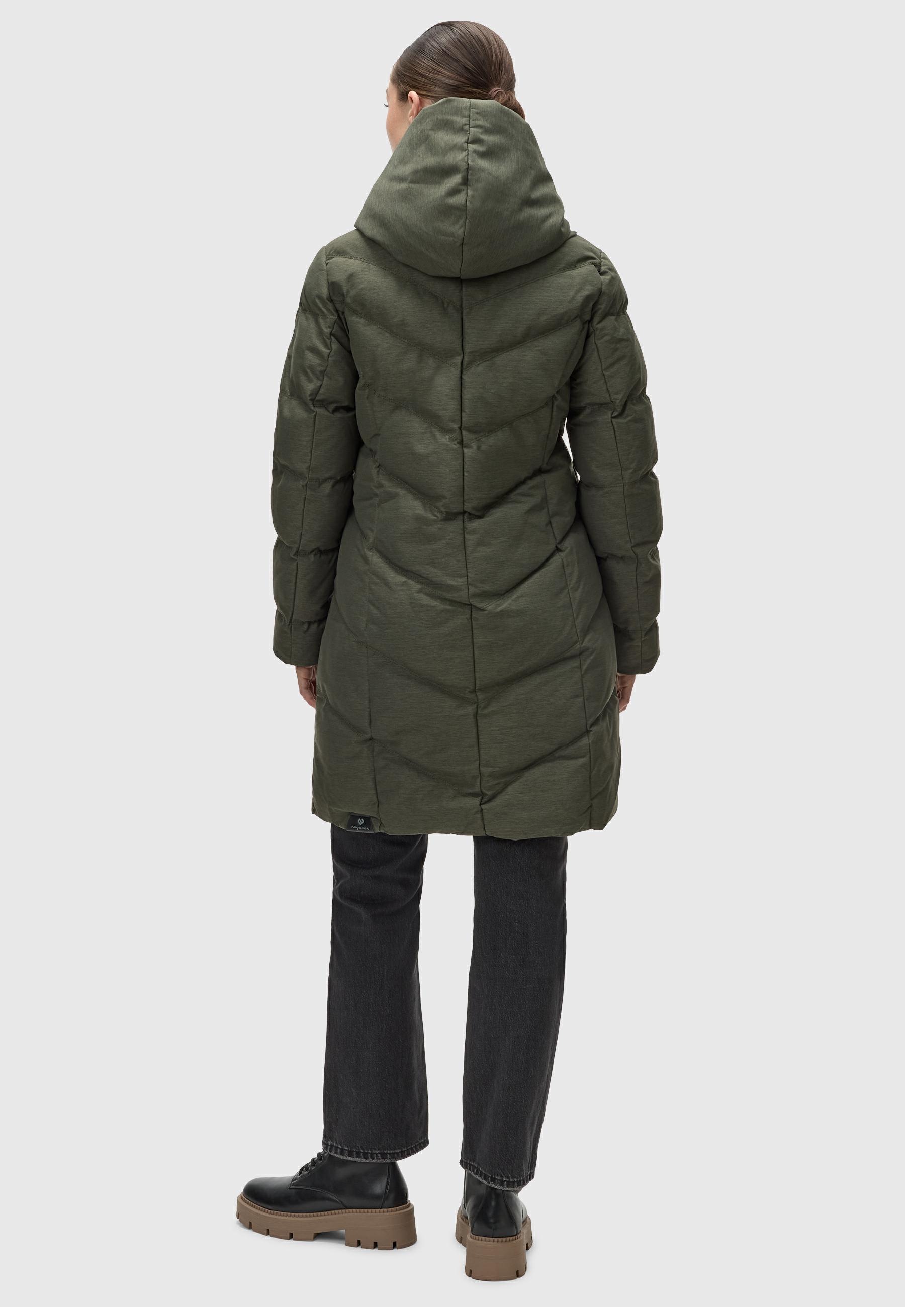 Ragwear Steppmantel »Natalka Cosy« wasserdichter Mantel mit flauschigem Kunstfell-Kragen