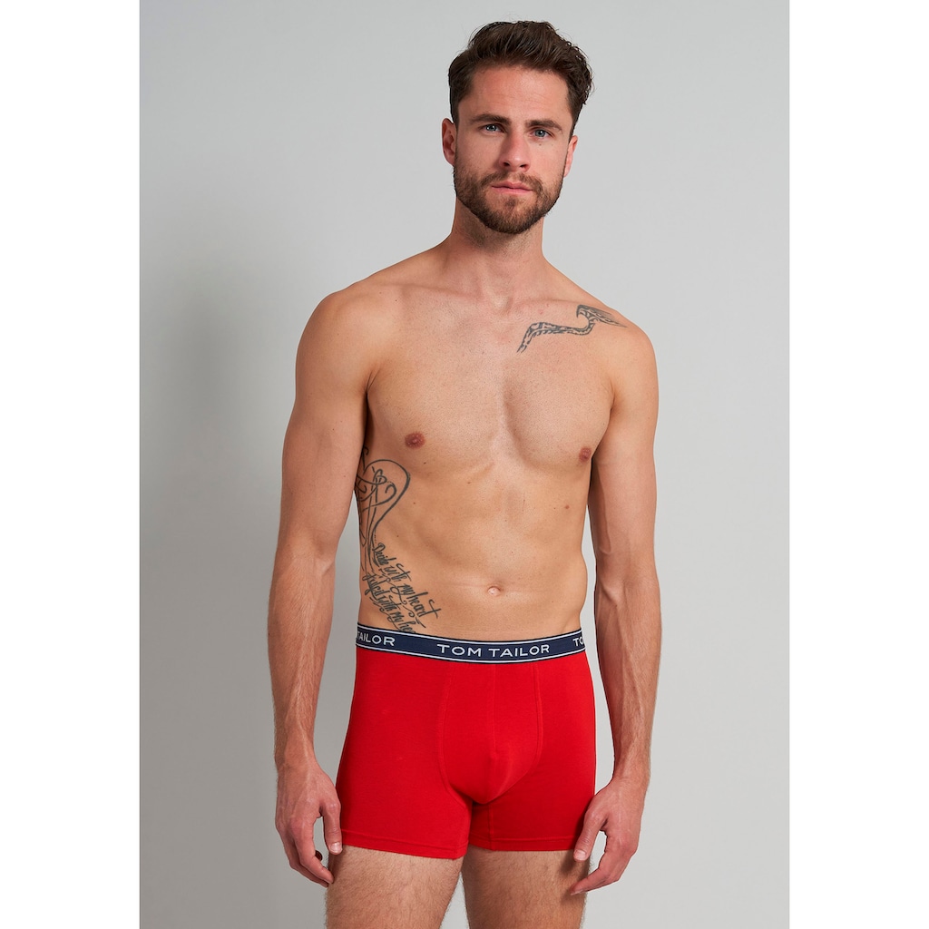 TOM TAILOR Boxershorts »Buffer«, (Packung, 3 St.)