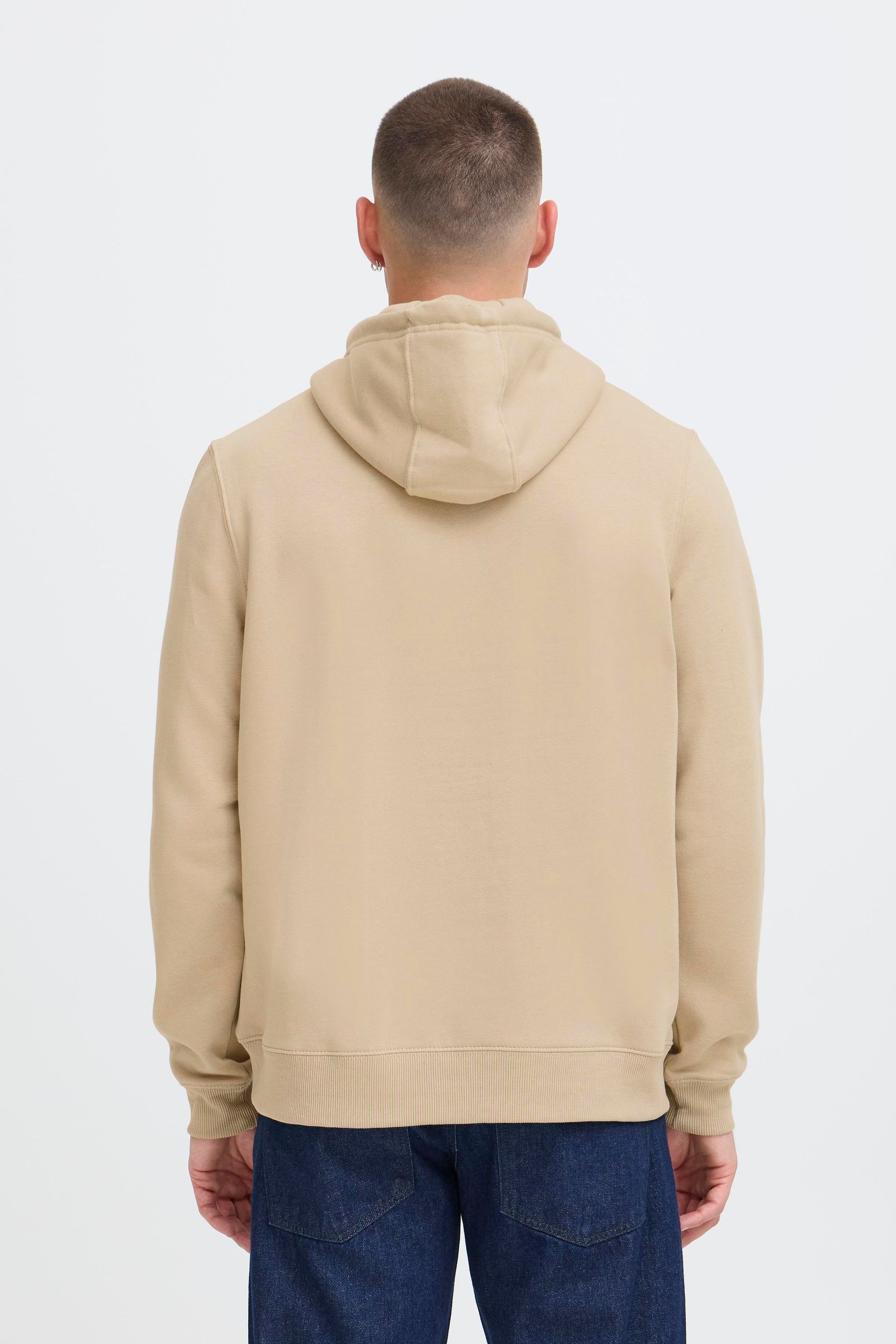Kapuzenpullover BLEND "Hoodie BHISTVAN", Herren, Gr. S, grau (plaza taupe), Obermaterial: 60% Baumwolle CO. 40% Polyester PES., Pullover Kapuzenpullover 6