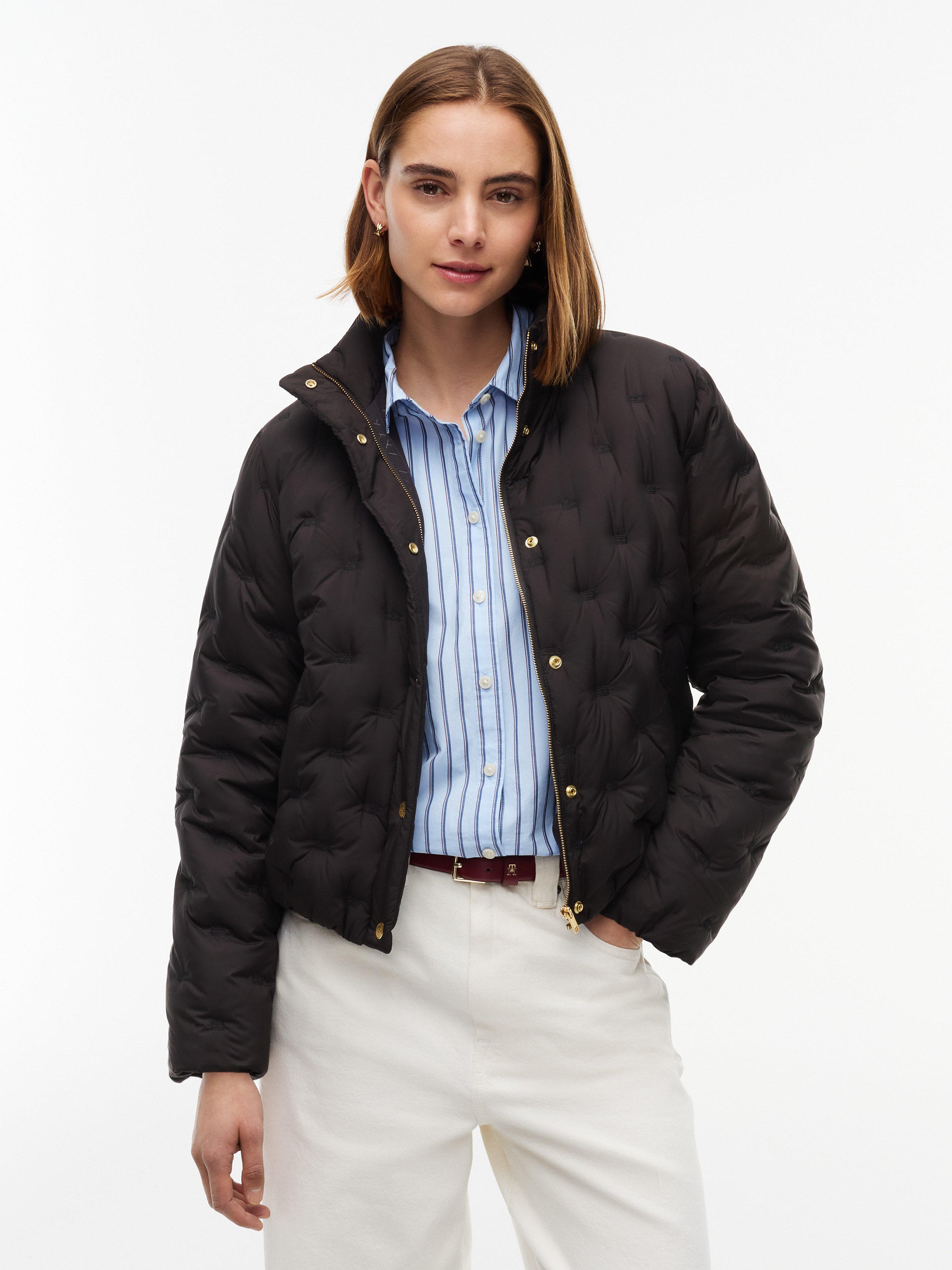 Tommy Hilfiger Steppjacke »LW DOWN FLAG QUILT JACKET« Kunstfaser