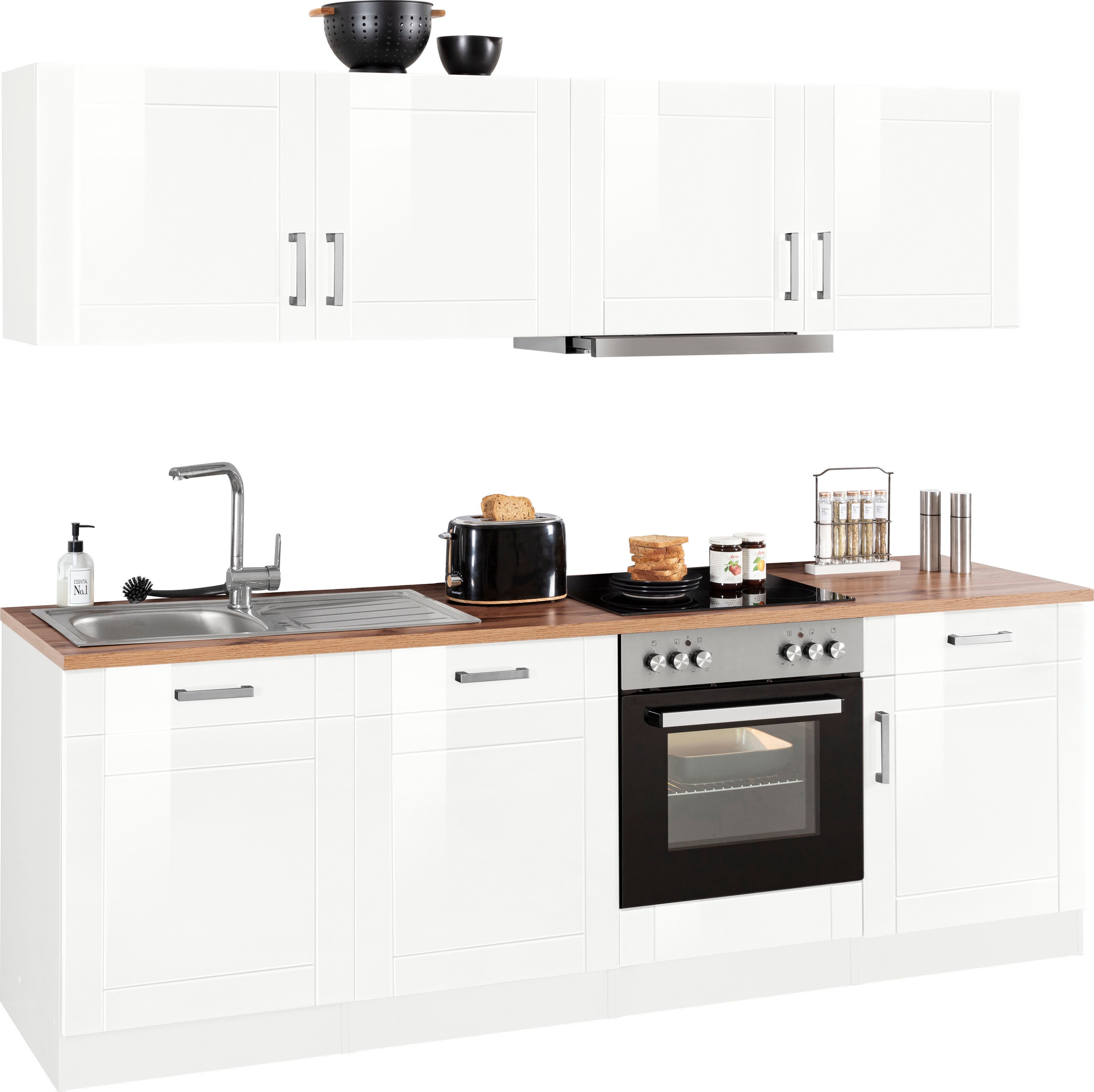 Thumbnail - KOCHSTATION Küchenzeile "KS-Tinnum" mit E-Geräten, Breite 240 cm