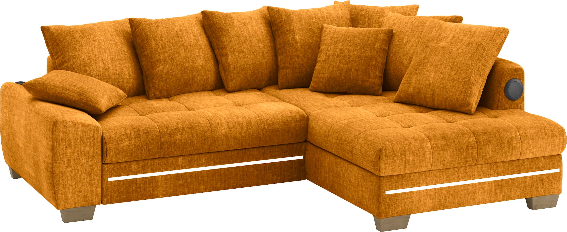 Mr. Couch Ecksofa "Nikita II, L-Form", mit Kaltschaum, RGB-LED, Soundsystem günstig online kaufen