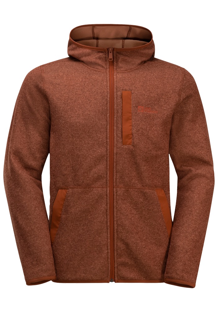 Jack Wolfskin Fleecejacke »TANNENSPUR HOODED JKT M«, mit Kapuze