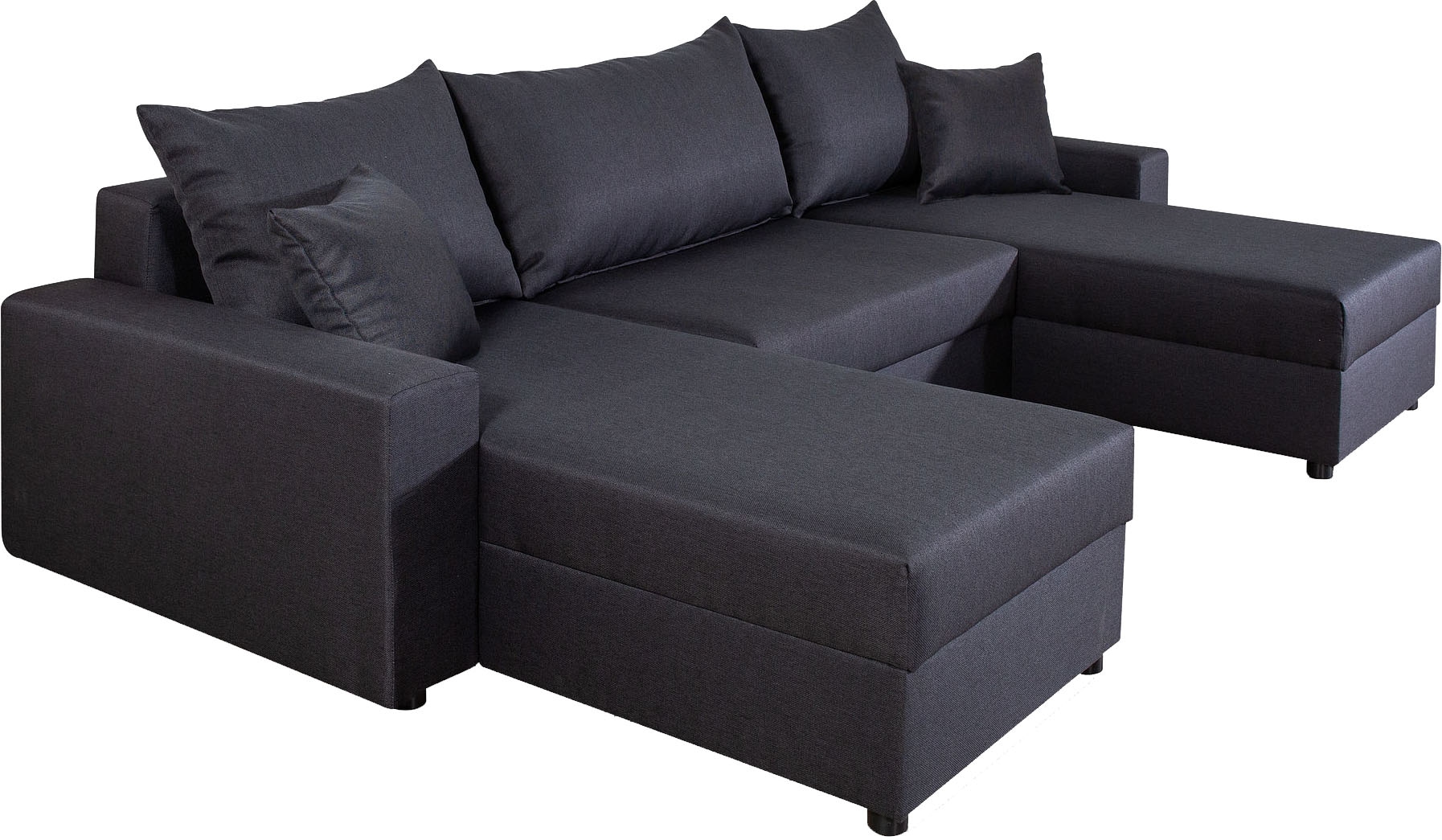 COLLECTION AB Wohnlandschaft »Pico U-Form«, Wohnlandschaft,2 X Ottomane,Polyätherschaum Polsterung