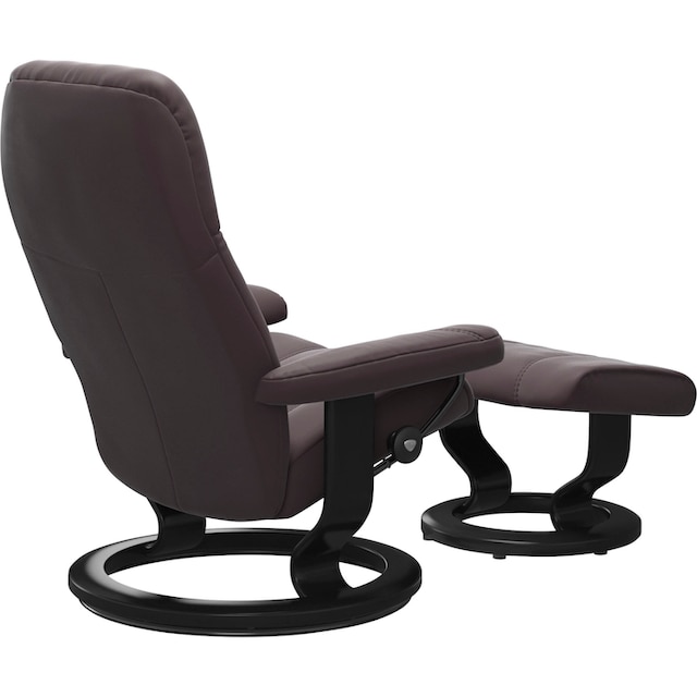 Stressless® Relaxsessel »Consul«, (Set, Relaxsessel mit Hocker), mit  Hocker, mit Classic Base, Größe M, Gestell Schwarz kaufen | BAUR