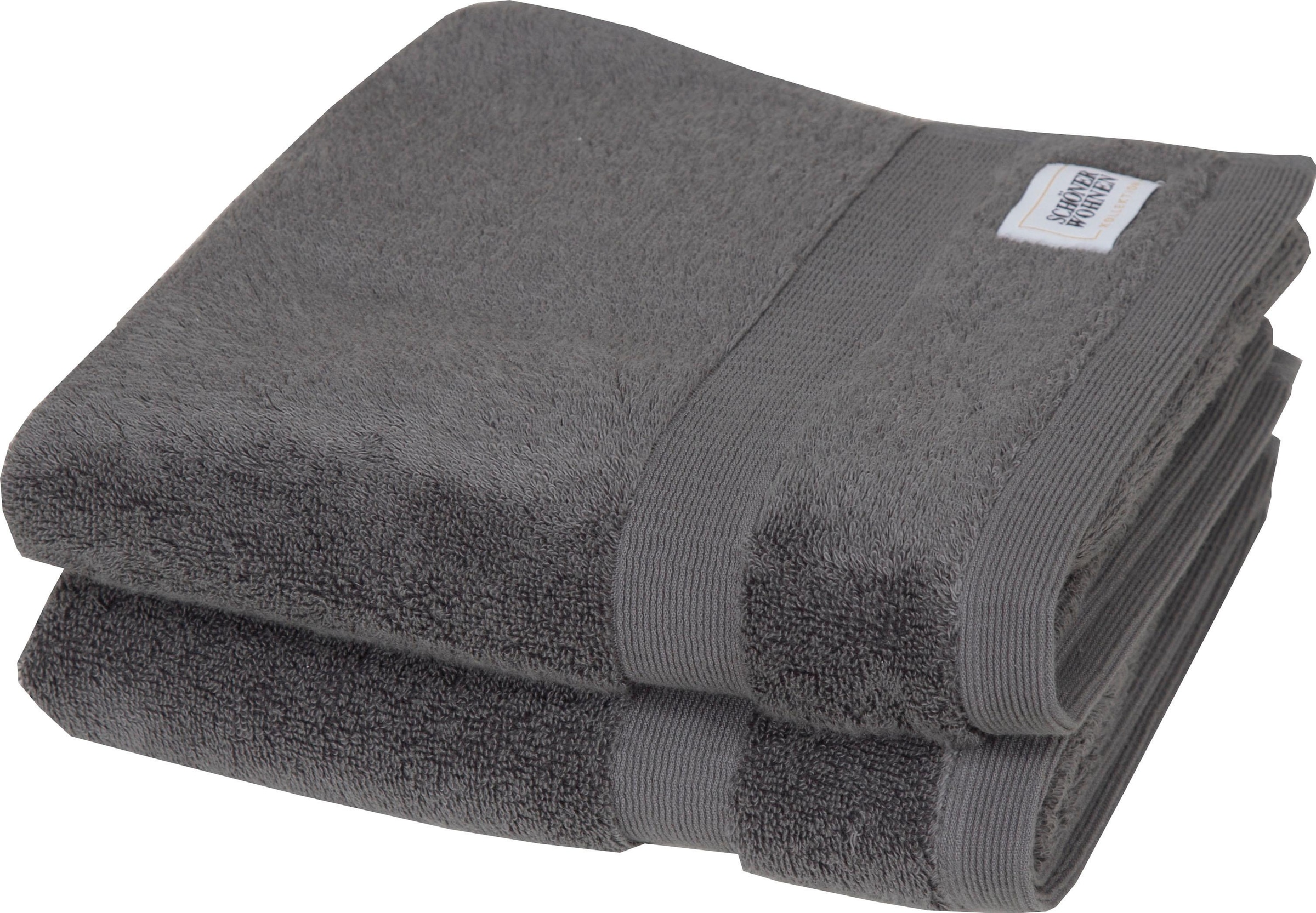 SCHÖNER WOHNEN-Kollektion Handtücher »Cuddly«, (2 St.), | trocknende schnell BAUR Airtouch-Qualität bestellen