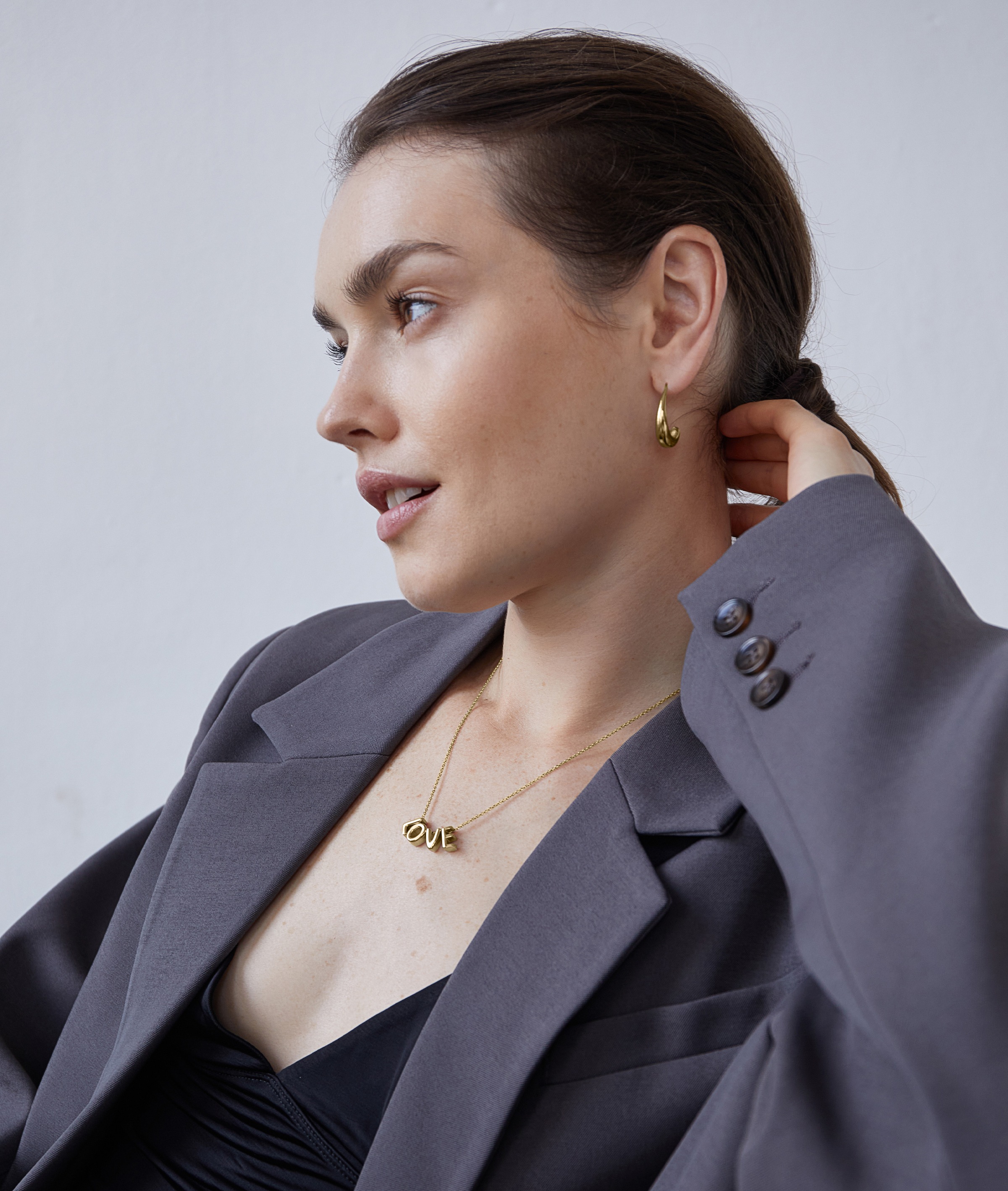 Echtzeit Kette mit Anhänger »Schmuck Geschenk Edelstahl Halskette Love Letters«
