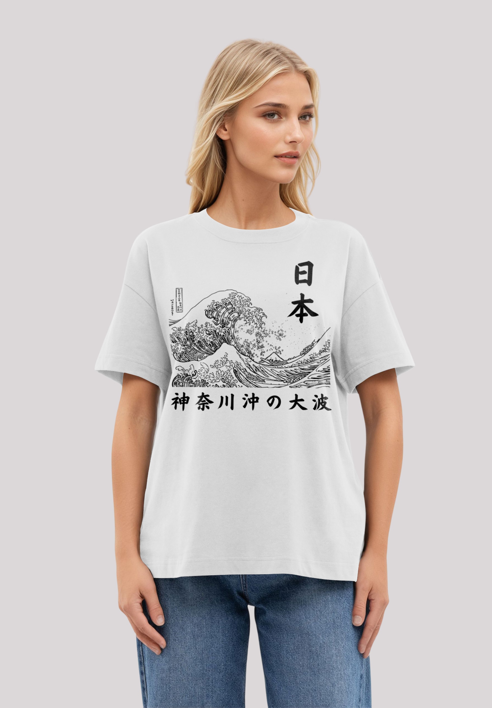 T-Shirt »Kanagawa Welle Golden Gai«, Premium Qualität