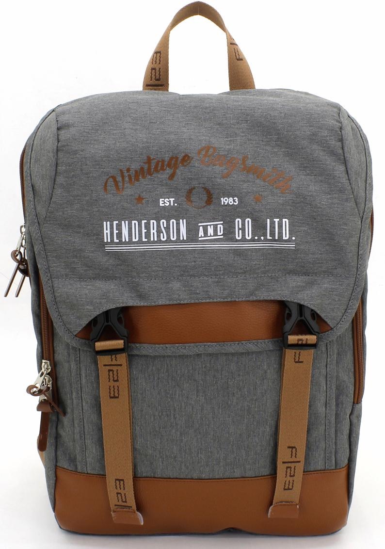 F23™ Laptoprucksack »Henderson & Co 17 L - grau meliert«