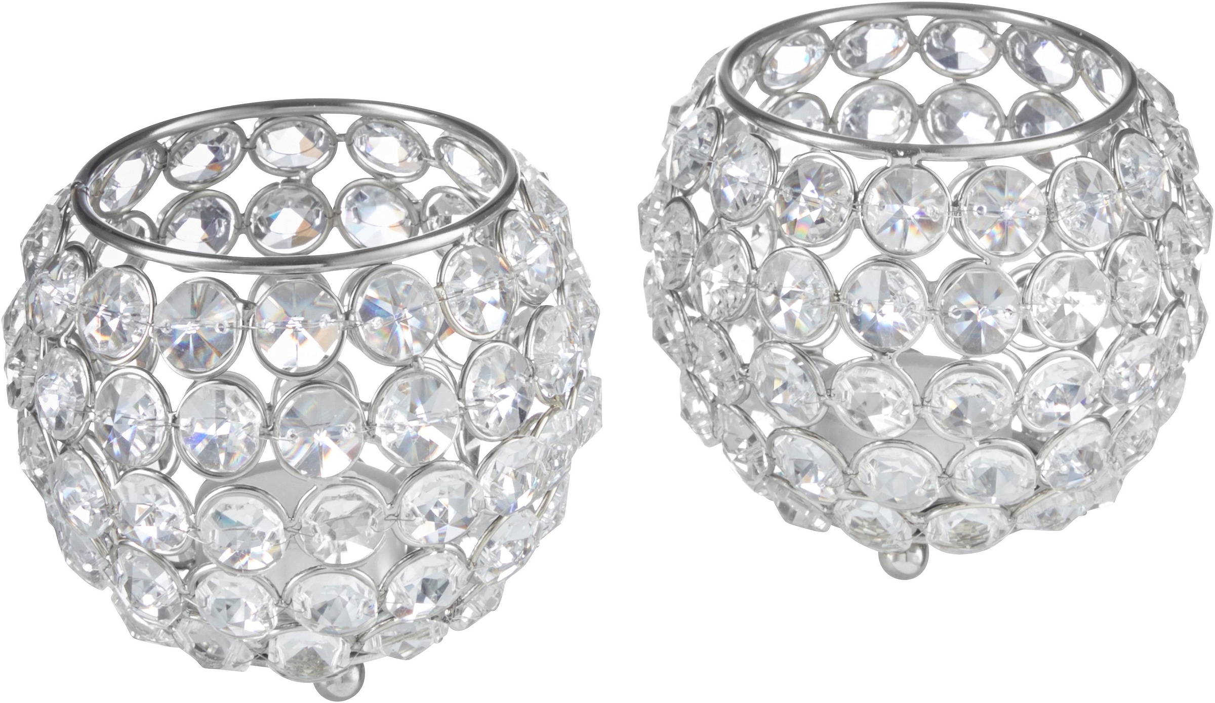 Home affaire Teelichthalter "Kristall" günstig online kaufen