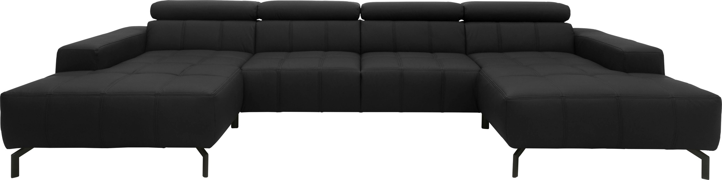 DOMO collection Wohnlandschaft "Cunelli tolle Sitznähte als Designelement, günstig online kaufen