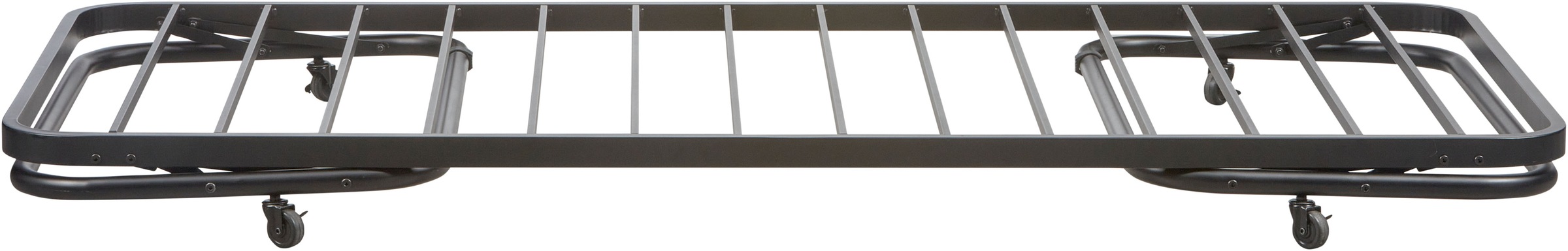 WOOOD Bettgestell »Lucy Metallrahmen pulverbeschichtet zusammenklappbar, 206 x 96 x 57 cm« Eingeklappt 30 cm hoch, Tragkraft 150 kg, Matratzenmaß 90x200 cm
