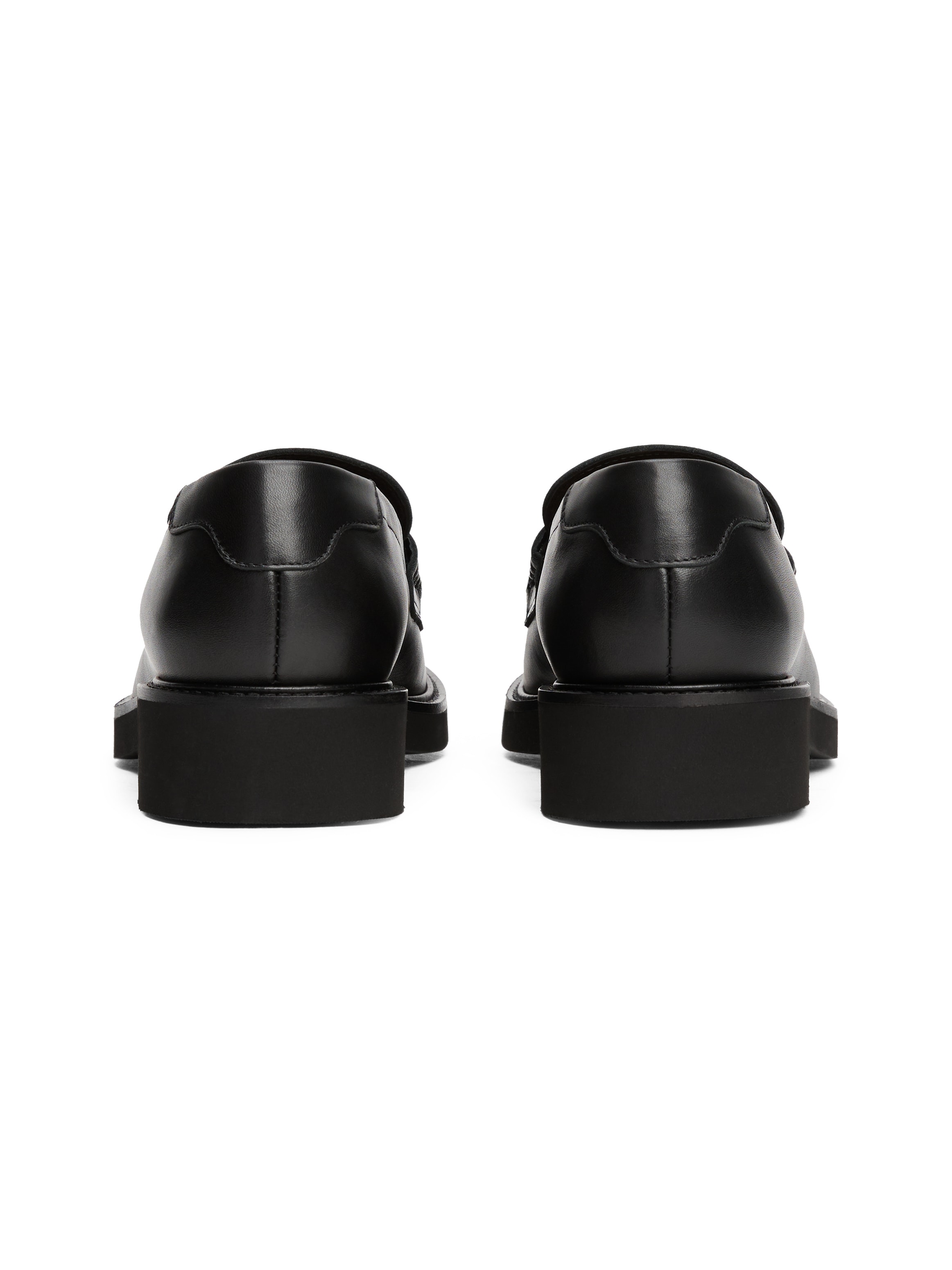 Tommy Hilfiger Loafer »CREST SQUARISH TOE PENNY LOAFER«, Blockabsatz, Slipper, Businessschuh mit Schmuckelement