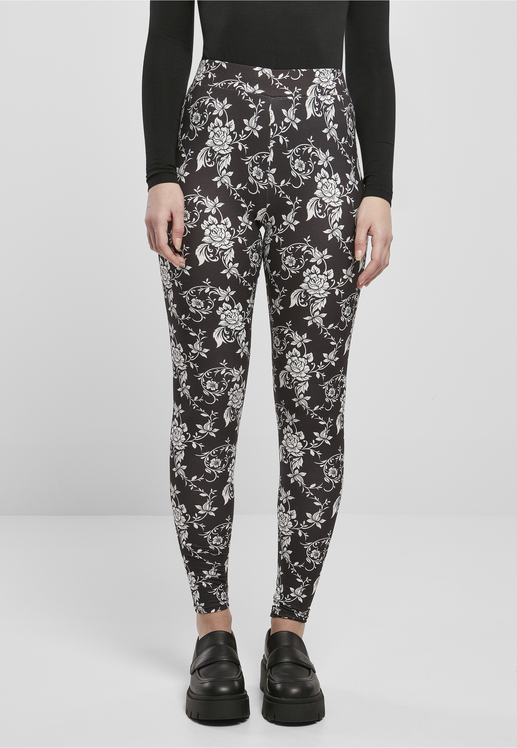 URBAN CLASSICS Leggings »Urban Classics Damen Ladies Soft AOP Leggings«