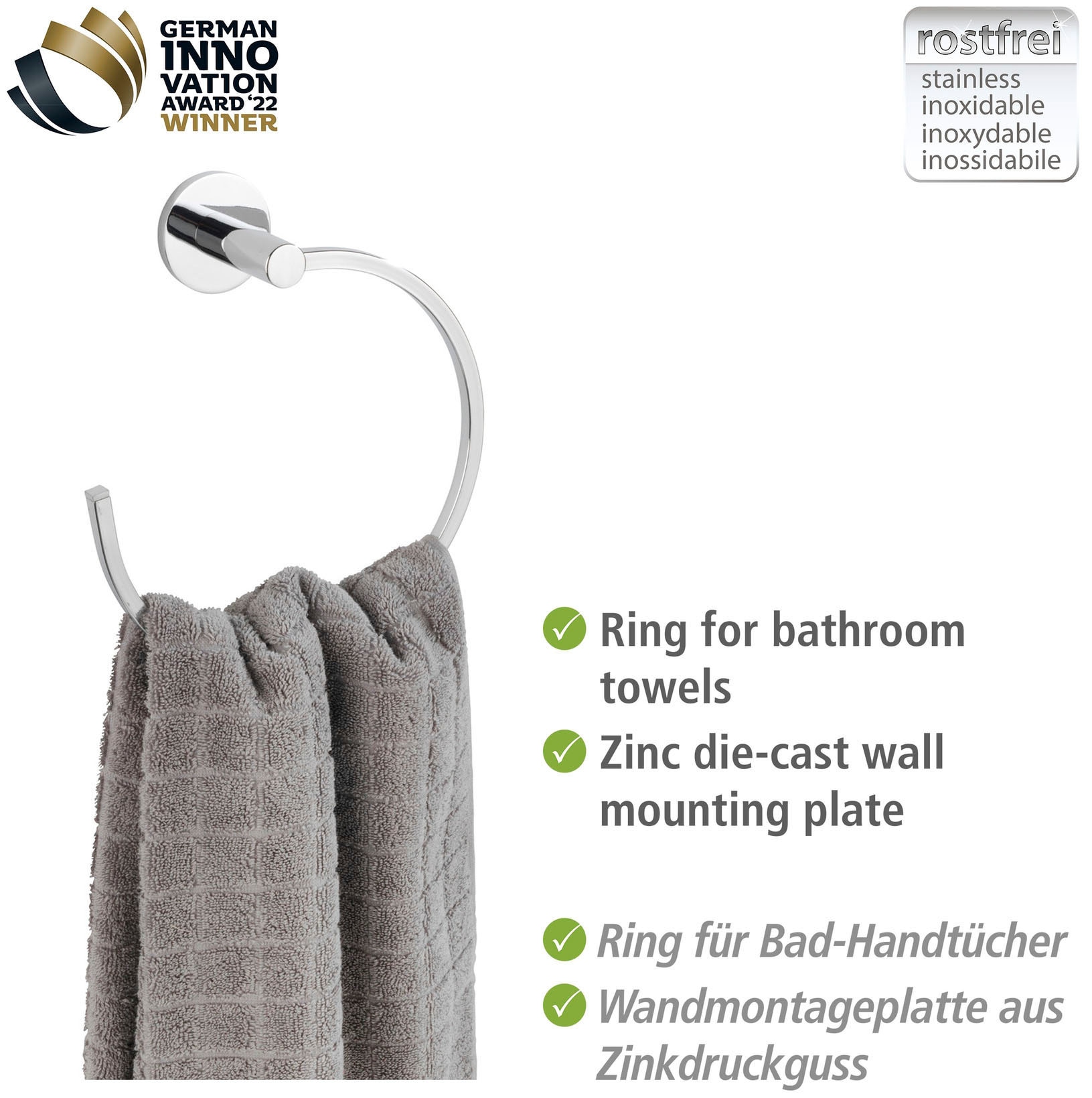 BAUR WENKO Handtuchring »UV-Loc® ohne Isera«, befestigen Bohren | bestellen