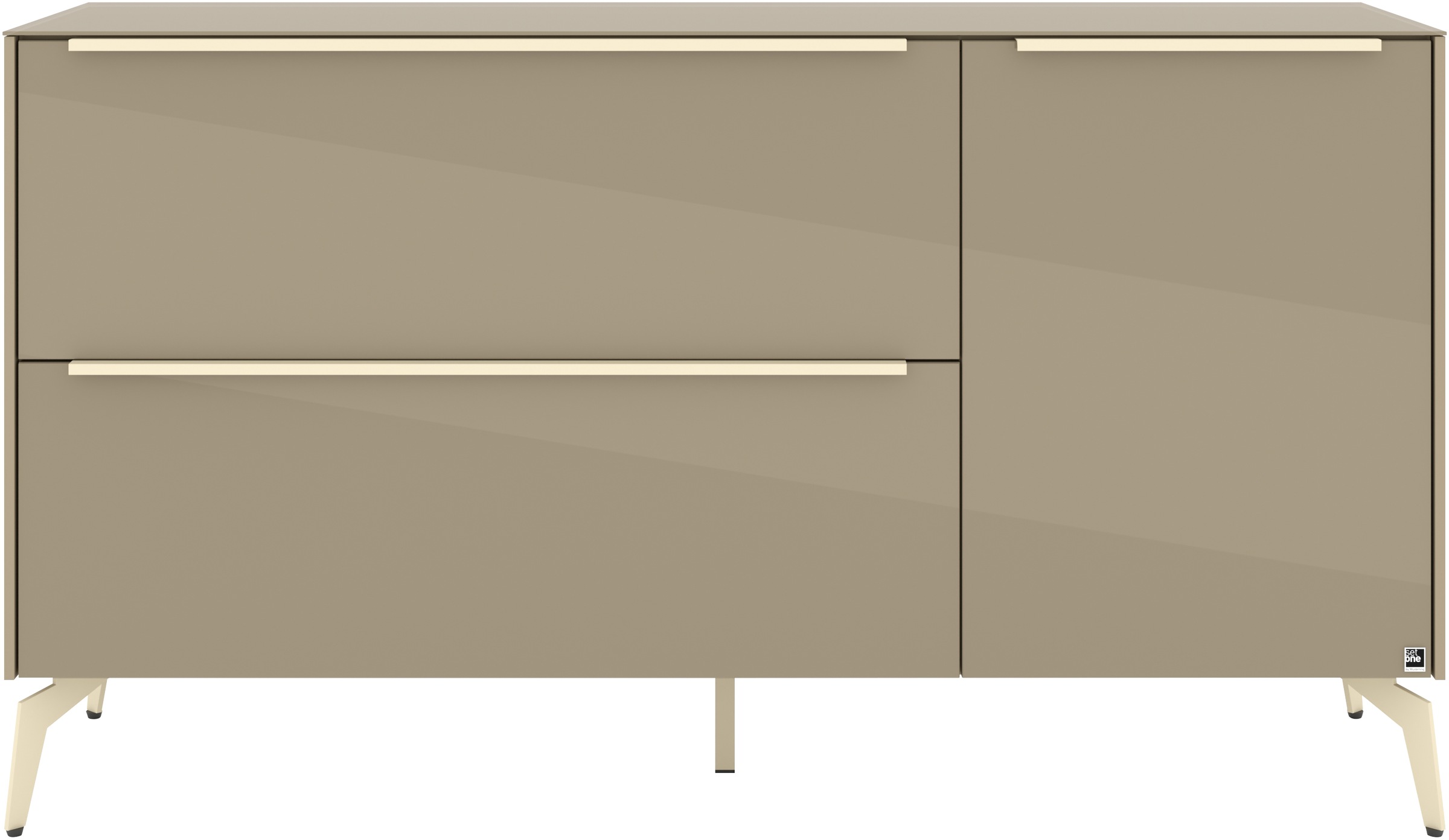 set one by Musterring Lowboard »Reno« 1 Stk. tlg. Mit Winkelfuß in diversen Farben, 78 cm Höhe & Farbauswahl