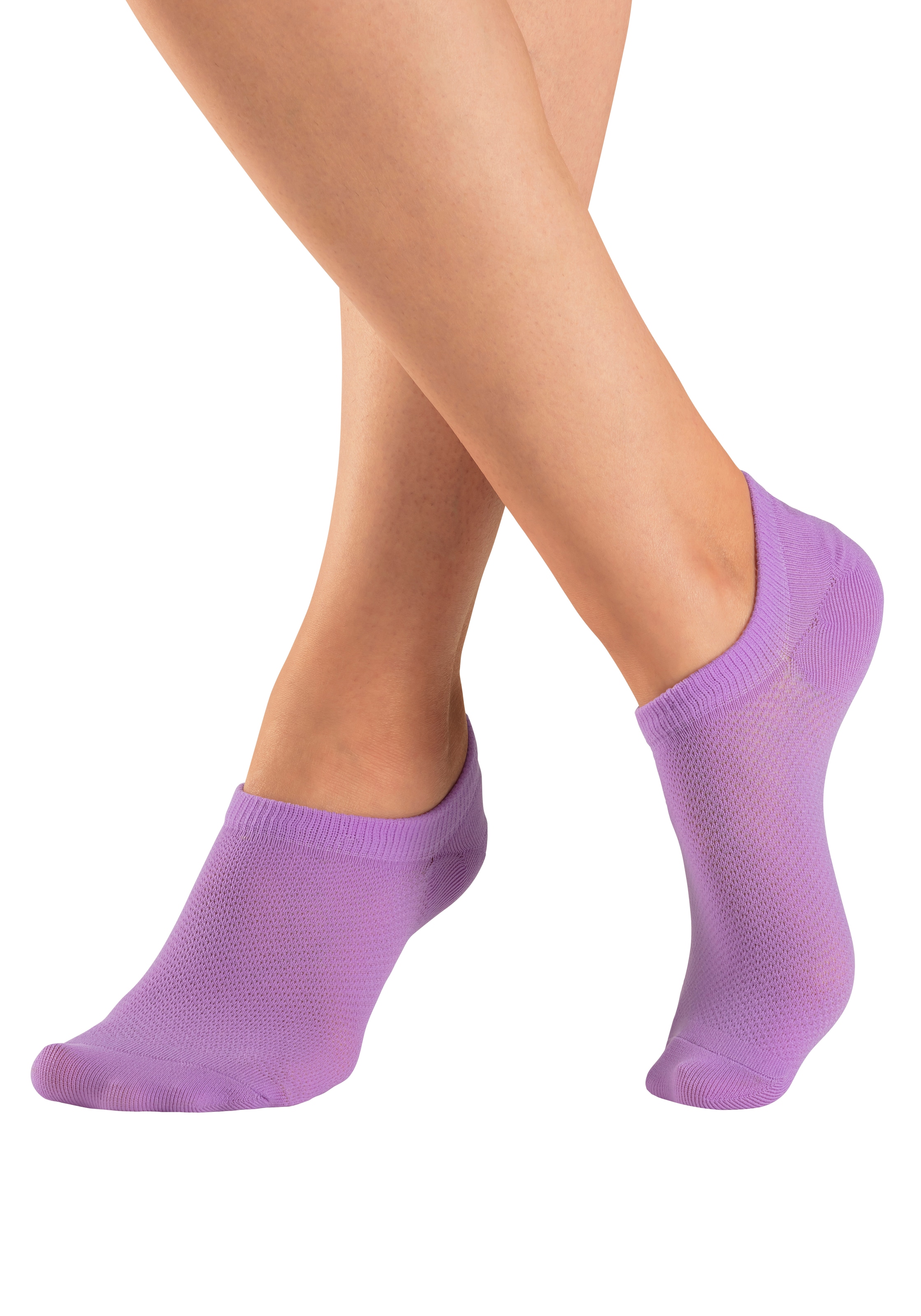 LASCANA ACTIVE Sneakersocken, (Packung, 7 Paar), mit Pikeestruktur