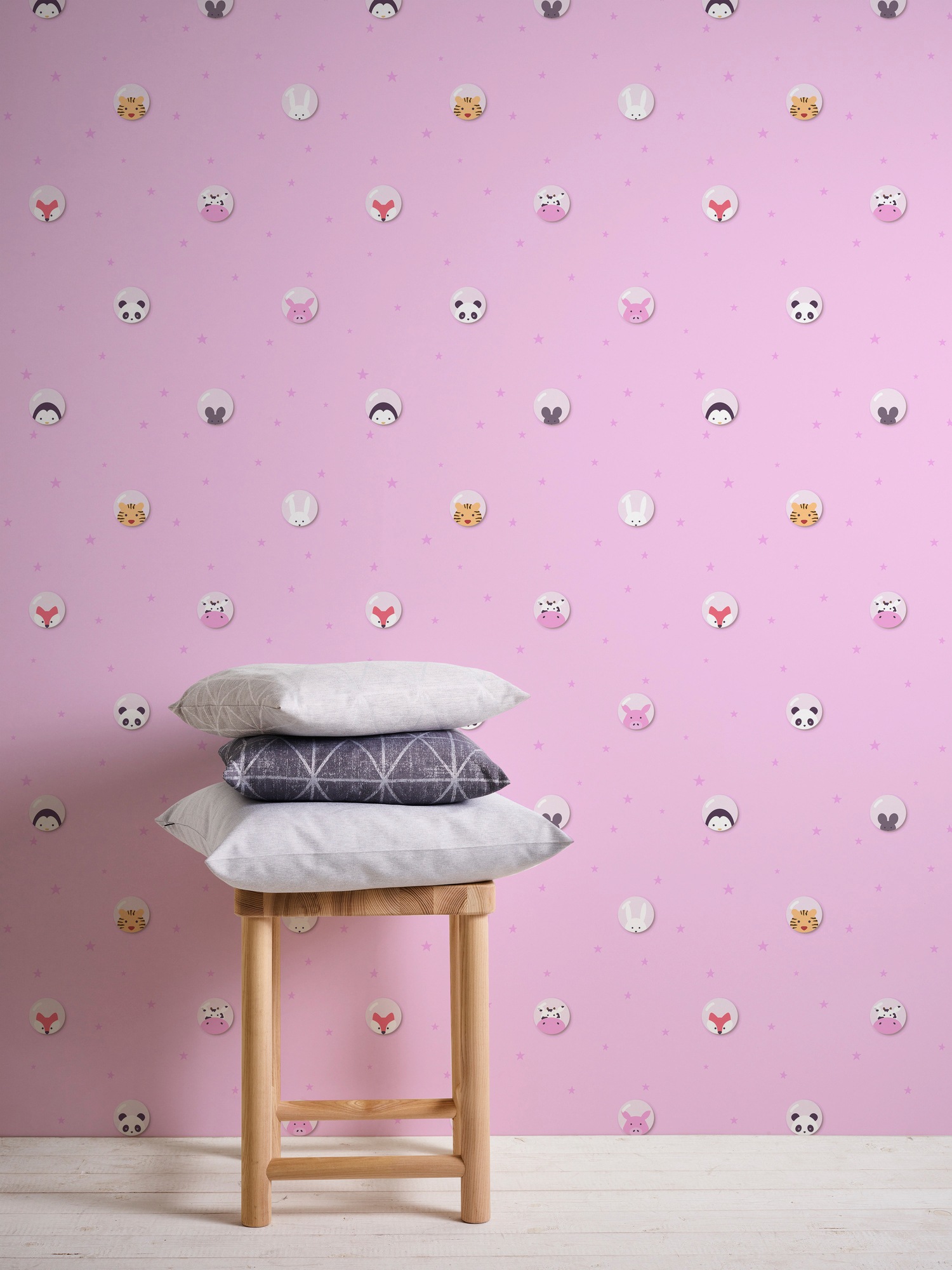 A.S. Création Vliestapete »Little Love«, Motiv-abstrakt-naturalistisch, Kindertapete Tapete Tier Tapeten Kinderzimmer Schlafzimmer Design Büro