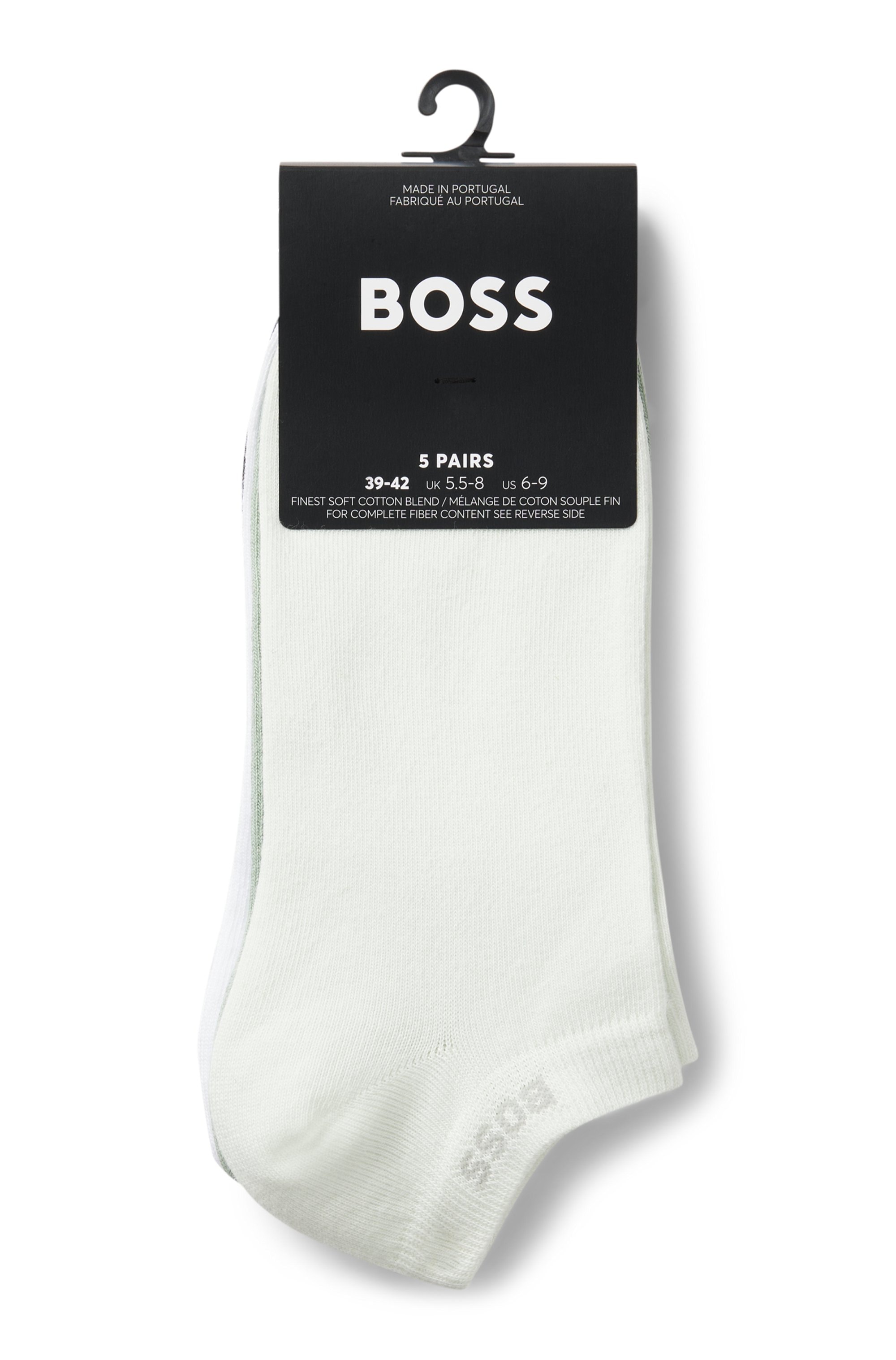 BOSS Sneakersocken »5P AS Uni CC« Packung, 5 Paar tlg. mit BOSS Label