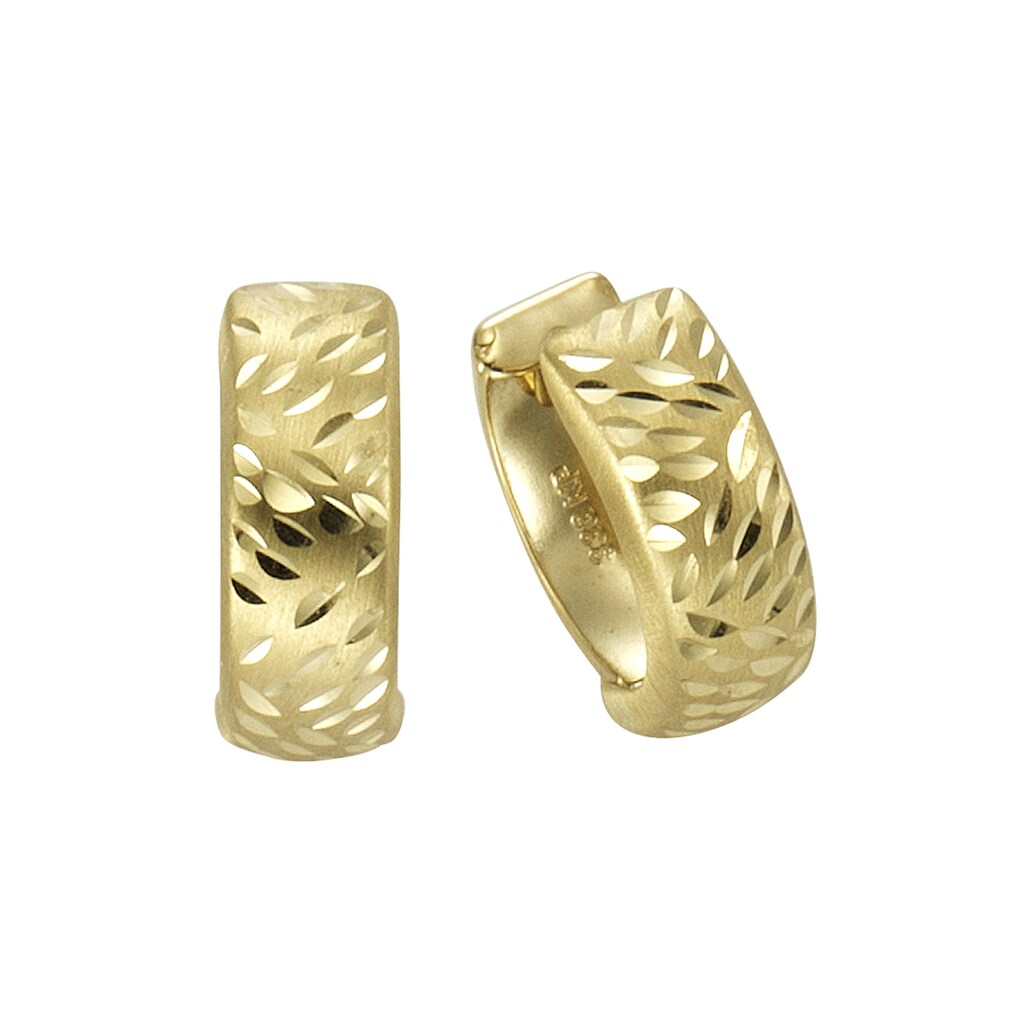 Vivance Paar Creolen »333 Gold diamantiert 13mm«