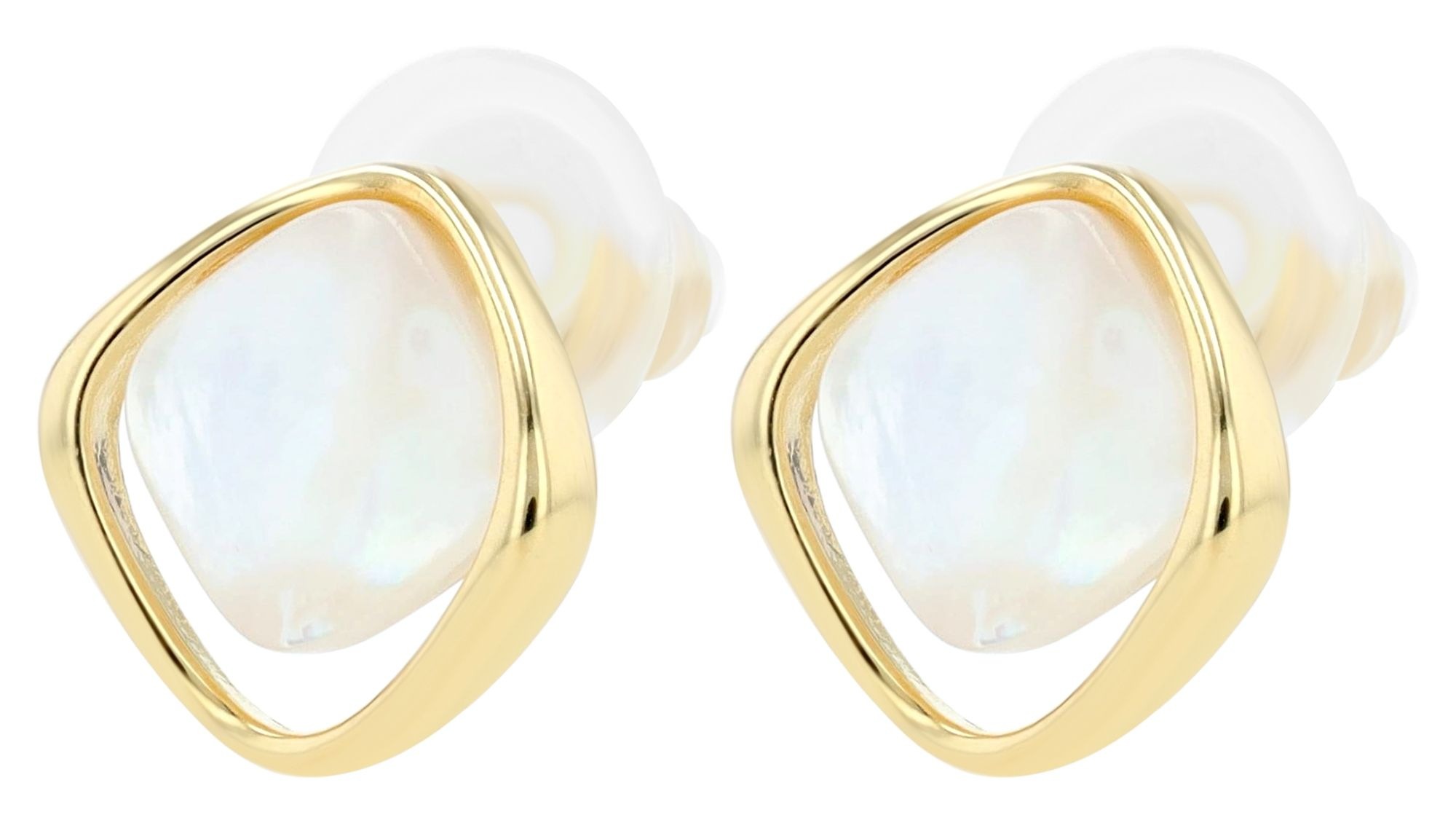 Adelia´s Paar Ohrhänger »Damen Ohrringe – Ohrstecker aus 925 Silber mit Perlmutt« Eine schöne Geschenkidee für jeden Anlass