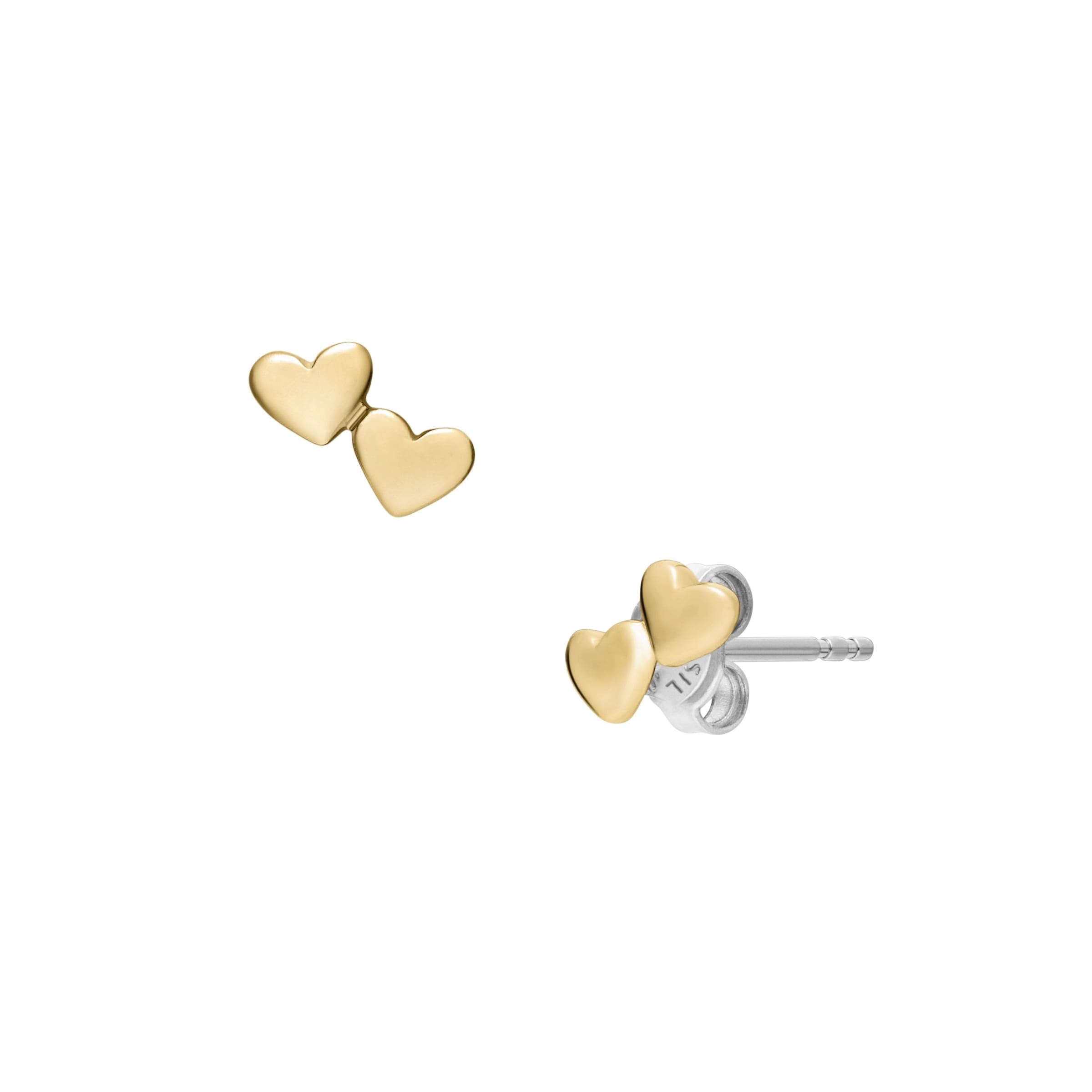 Fossil Paar Ohrstecker »Schmuck Geschenk Metall SUTTON Herzen«