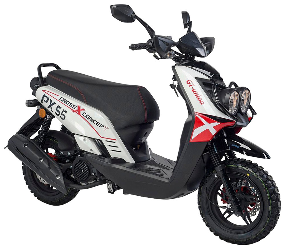 GT UNION Motorroller "PX55 Cross Conzept 125" 124,6 cm³ 85 km/h Euro 5+ 8,4 Luftgekühlter Motor