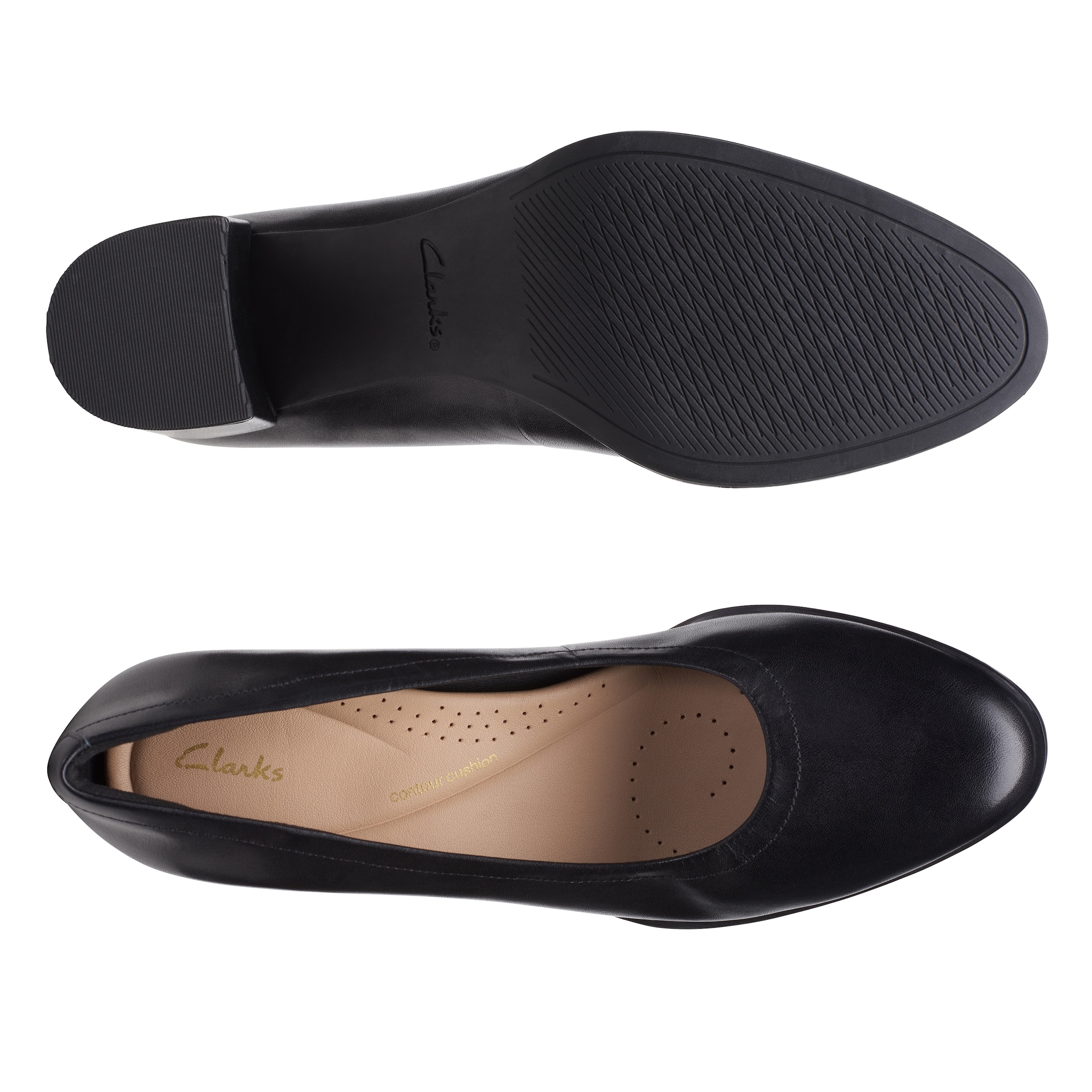 Clarks Pumps »Freva 55«, Business Schuh mit Lederfußbett