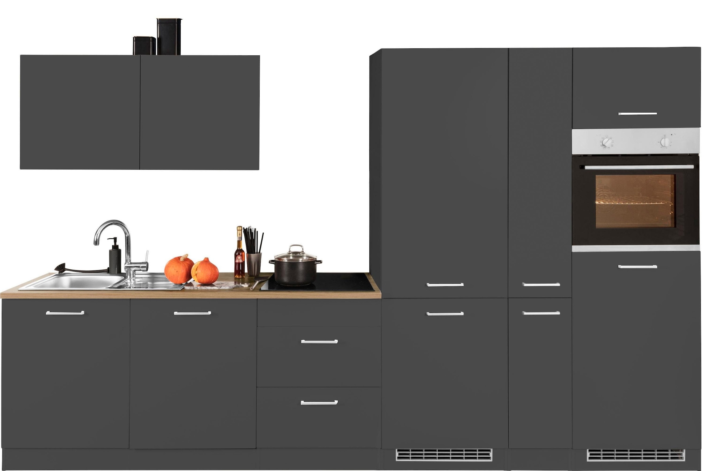 KOCHSTATION Küchenzeile "KS-Kehl", ohne E-Geräte, Breite 330 cm, für Kühl/G günstig online kaufen