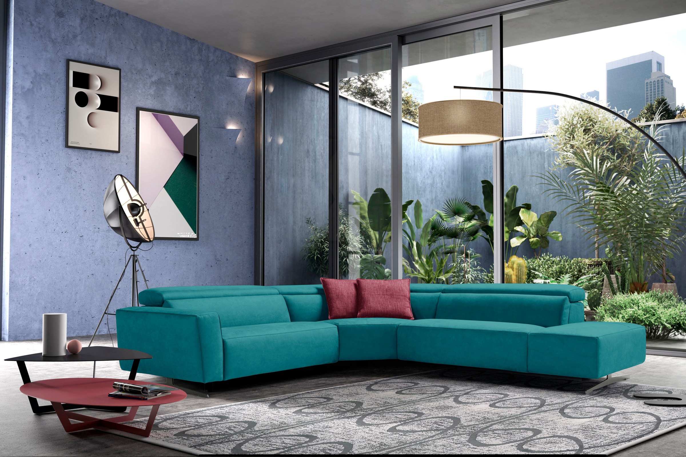 Egoitaliano Ecksofa "Stefanie-e, Designsofa der Extraklasse, bequem mit hoh günstig online kaufen