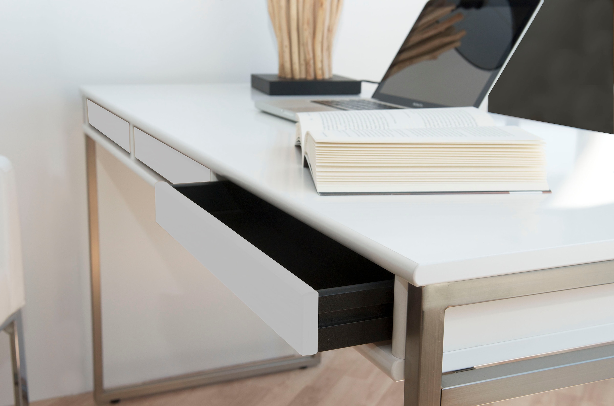 Hammel Furniture Schreibtisch »Mistral Bürotisch, Arbeitstisch, Tisch, Computertisch«, mit Gestell, B: 137,4 cm, Designmöbel