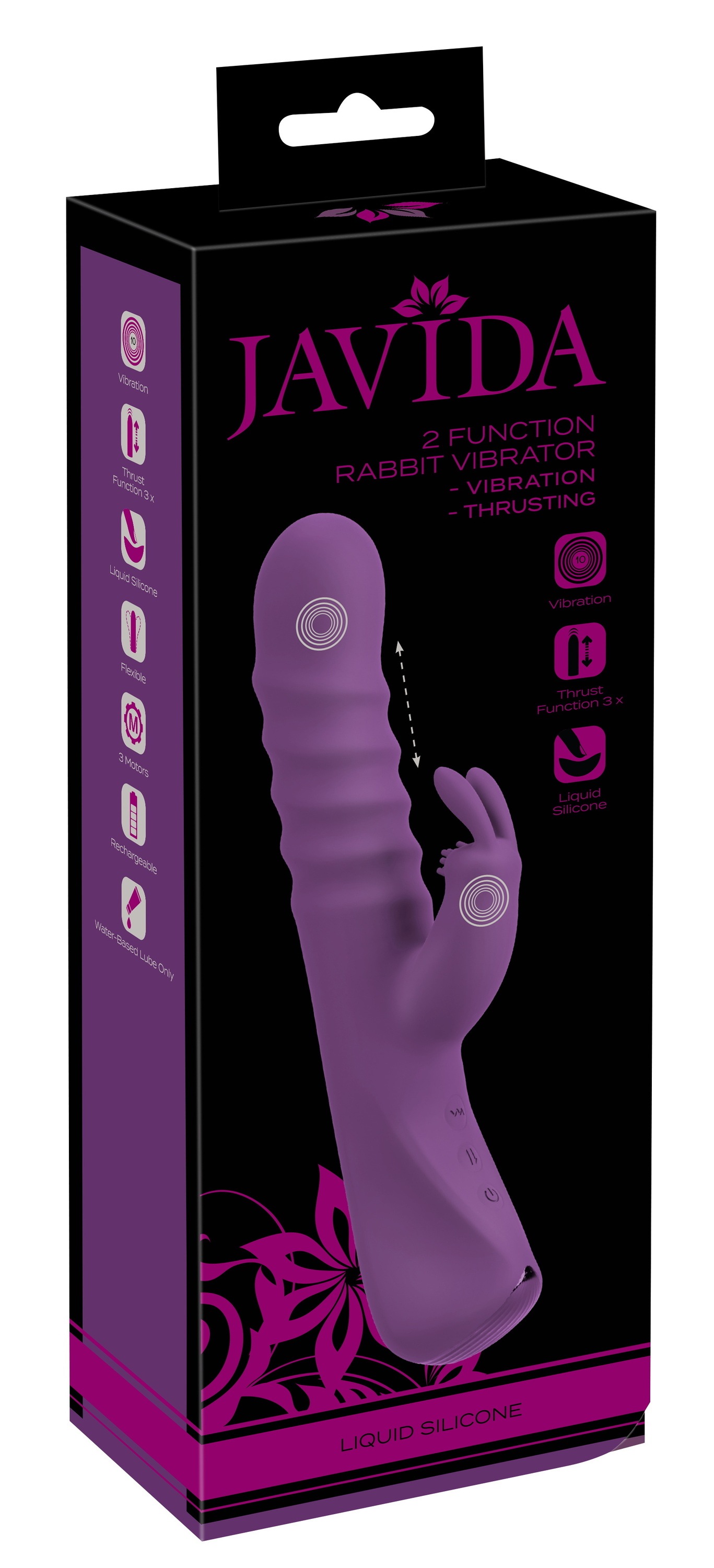 Javida Vibrator »Rabbitvibrator 2 Function Rabbit Vibrator«