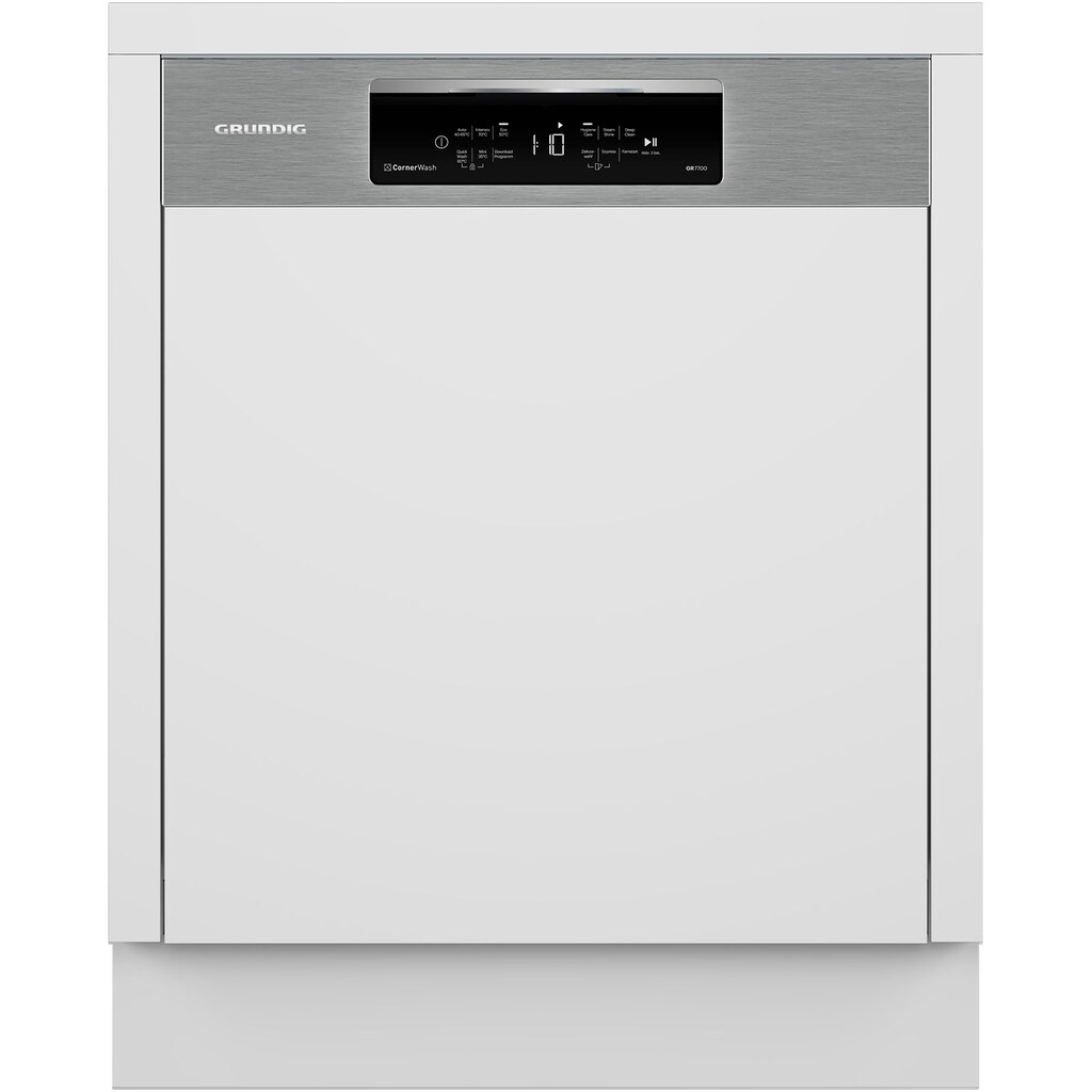 Grundig teilintegrierbarer Geschirrspüler »GNSP4510XCW 7697101677«, GNSP4510XCW 7697101677, 14 Maßgedecke