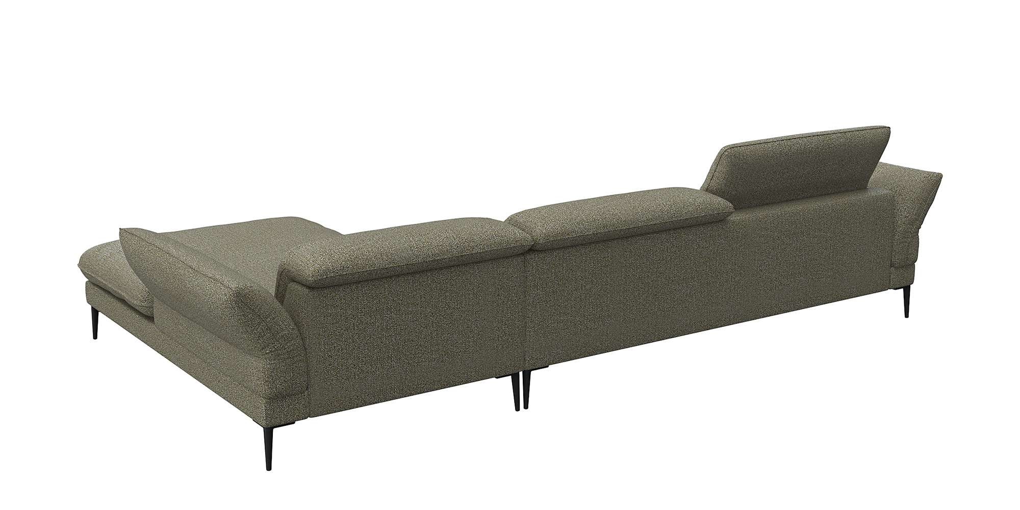 FLEXLUX Ecksofa »Salino, Funktionssofa mit Recamiere, Relaxsofa, Ecksofa«, Sofa mit Arm- und Kopfteil-Verstellungen, Kaltschaum & Stahl-Wellen