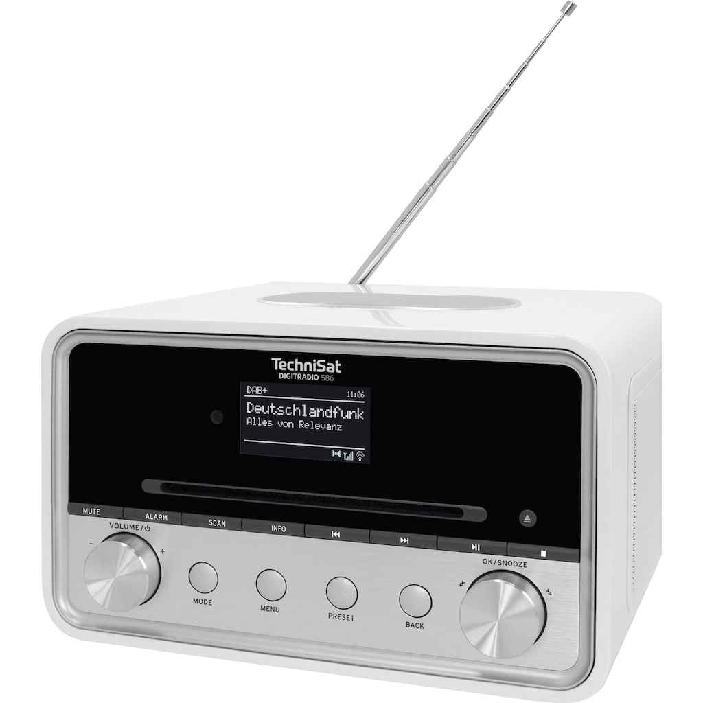 TechniSat Radio »DIGITRADIO 586«, (Bluetooth-A2DP Bluetooth-AVRCP Bluetooth-WLAN Digitalradio (DAB+)-Internetradio-UKW mit RDS 20 W)