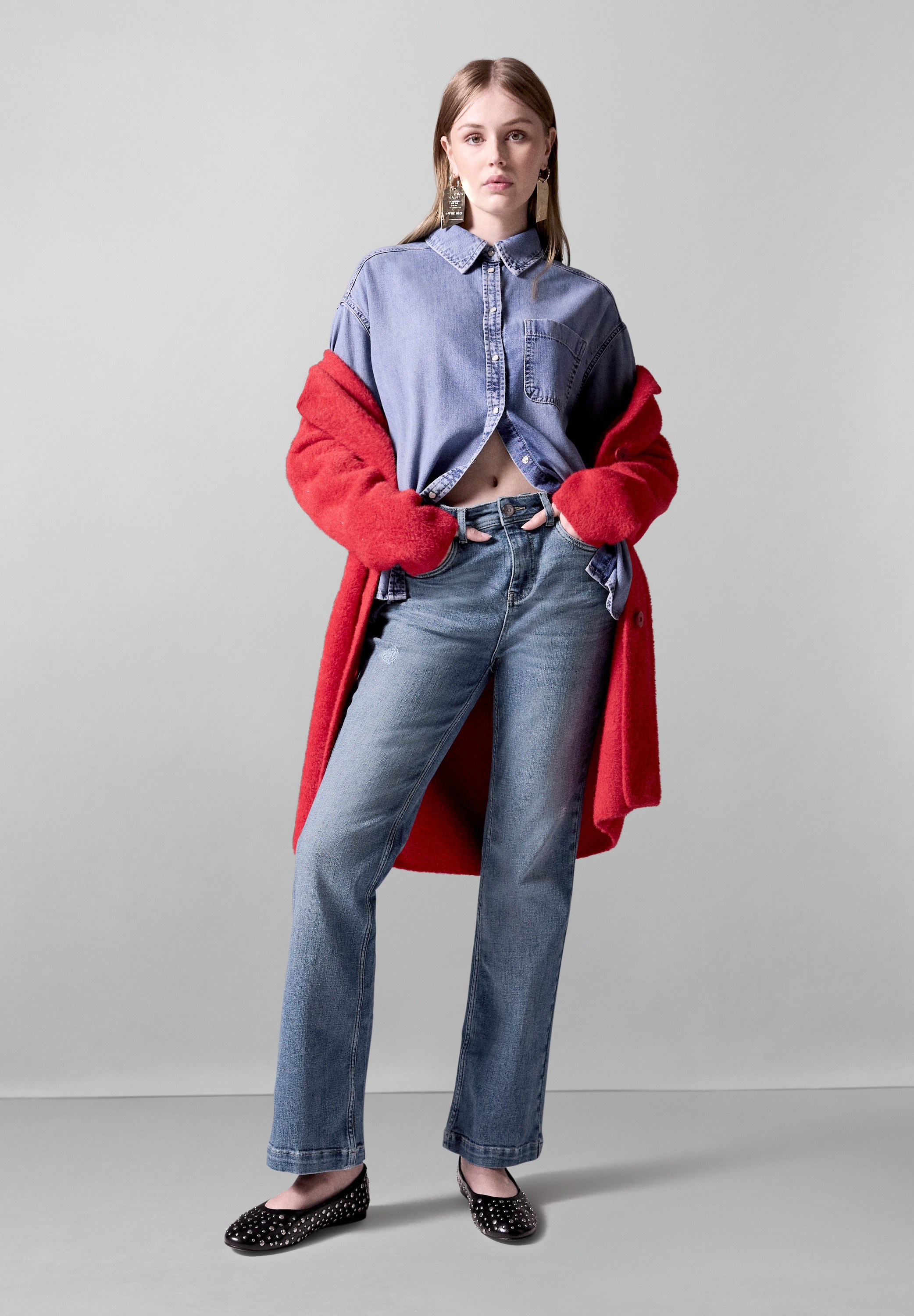STREET ONE STUDIO Slim-fit-Jeans, High Waist