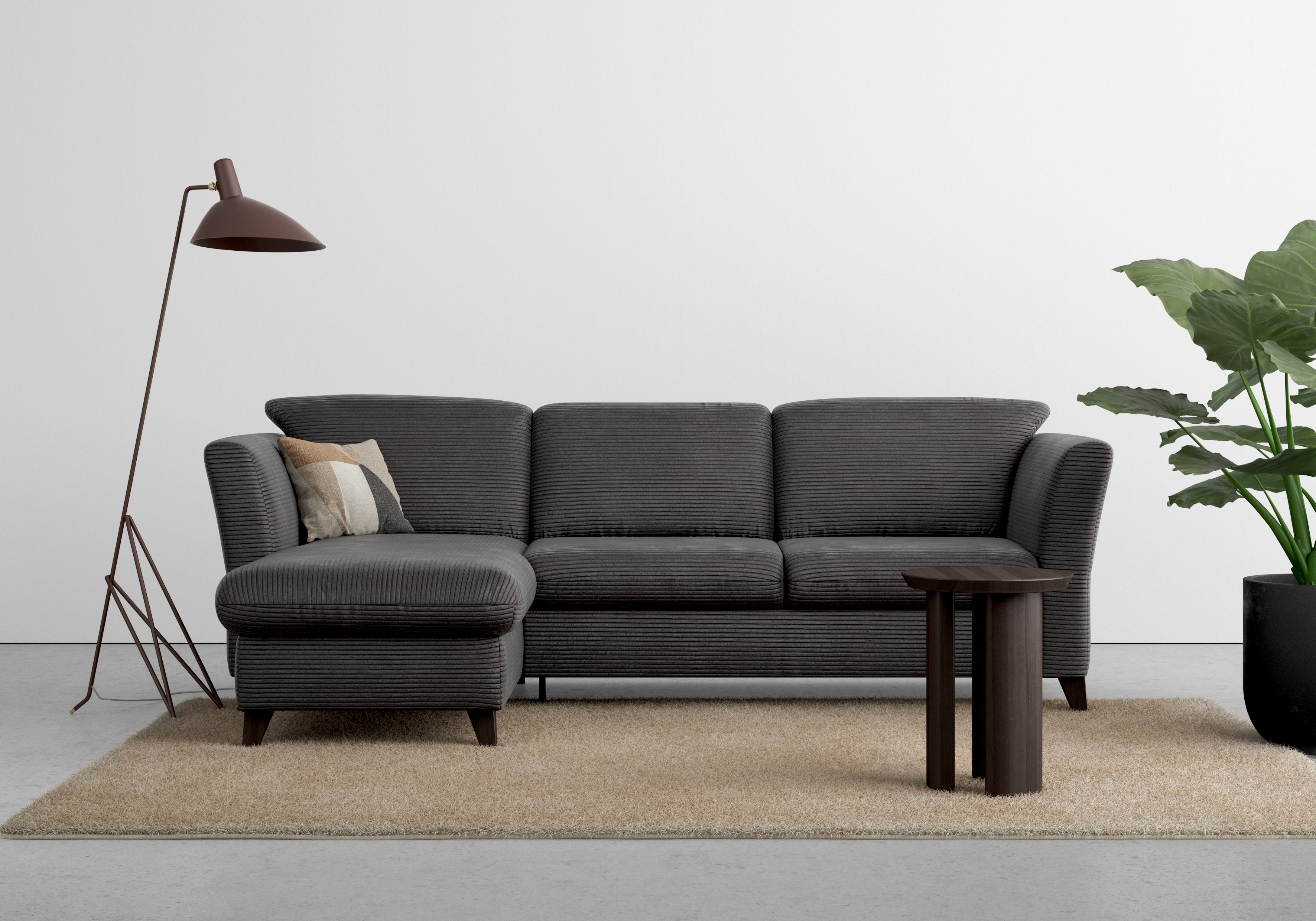 Thumbnail - Home affaire Ecksofa "Trelleborg L-Form", wahlweise mit Bettfunktion und Bettkasten, inkl. Federkern-Polsterung