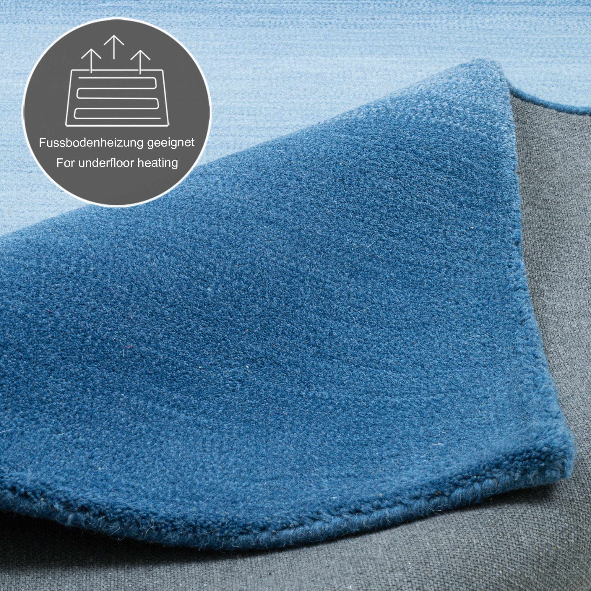 THEKO Wollteppich »Wool Comfort«, rechteckig, 14 mm Höhe, Handweb Teppich, reine Wolle, handgewebt, brilliante Farben, Scandi