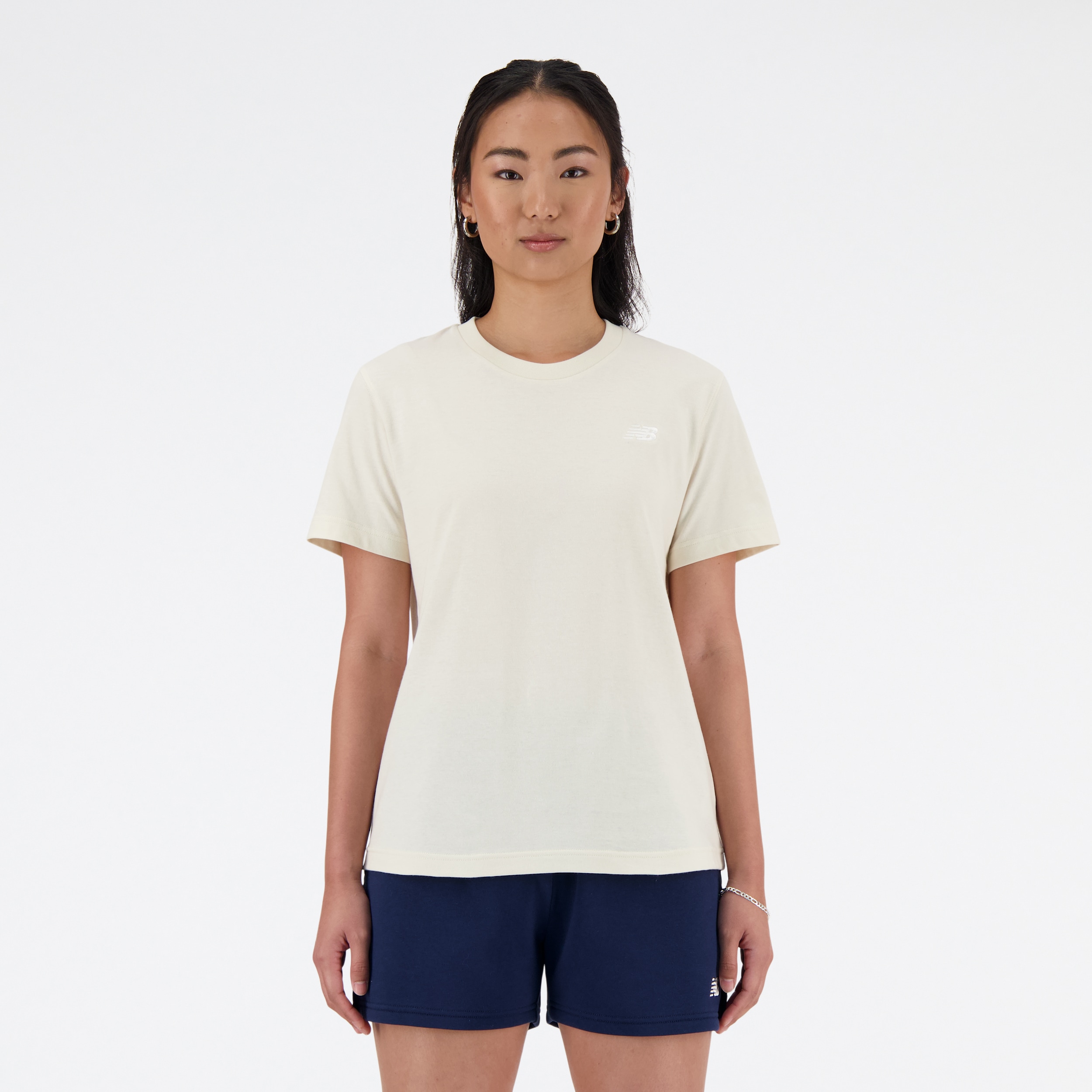 New Balance T-Shirt "SPORT ESSENTIALS JERSEY T-SHIRT" Kurzarm, mit Rundhalsausschnitt