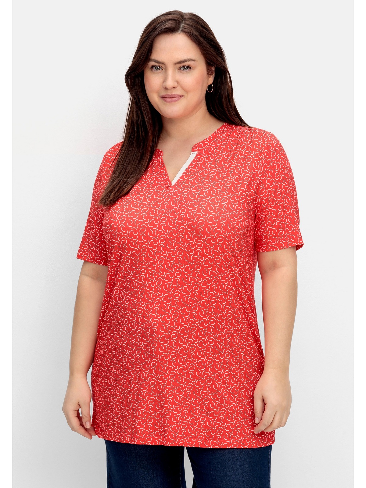 Sheego Longshirt »Große Größen«, mit Grafik-Alloverprint